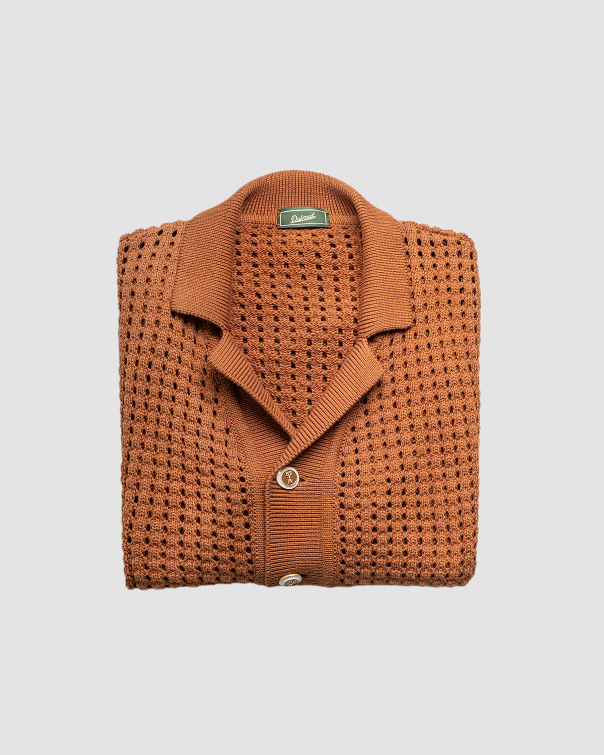 Camicia Board Crochet Cammello