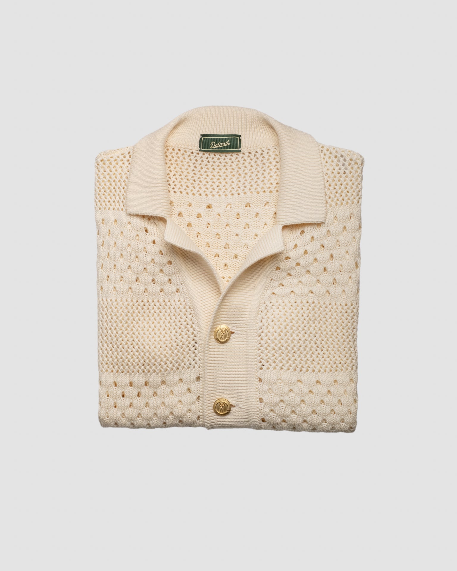Camicia Board Crochet Panna Dalmut