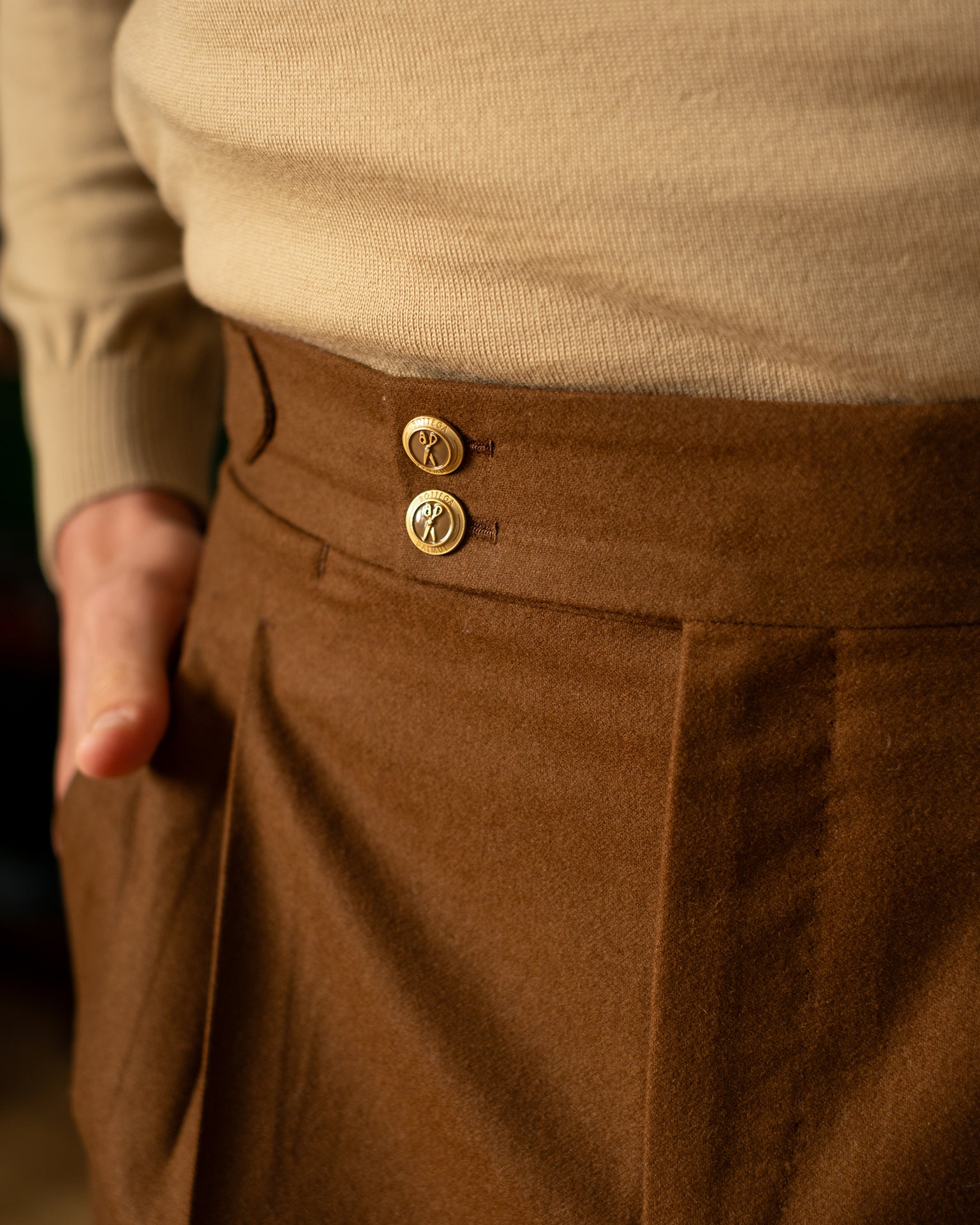 Pantaloni Oia Cammello