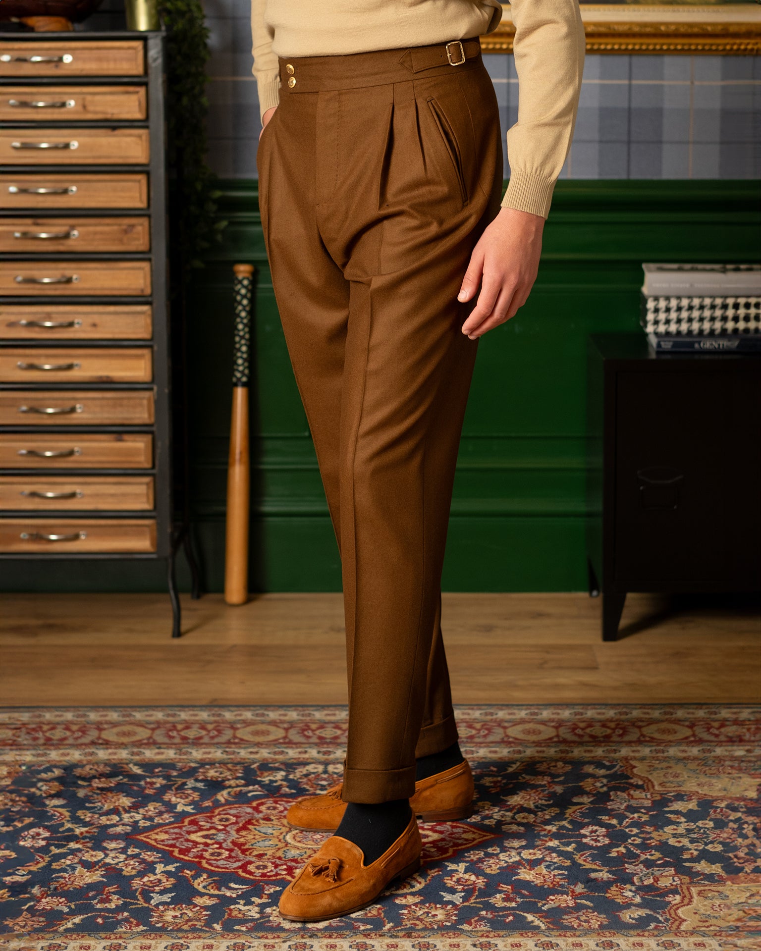 Pantaloni Oia Cammello