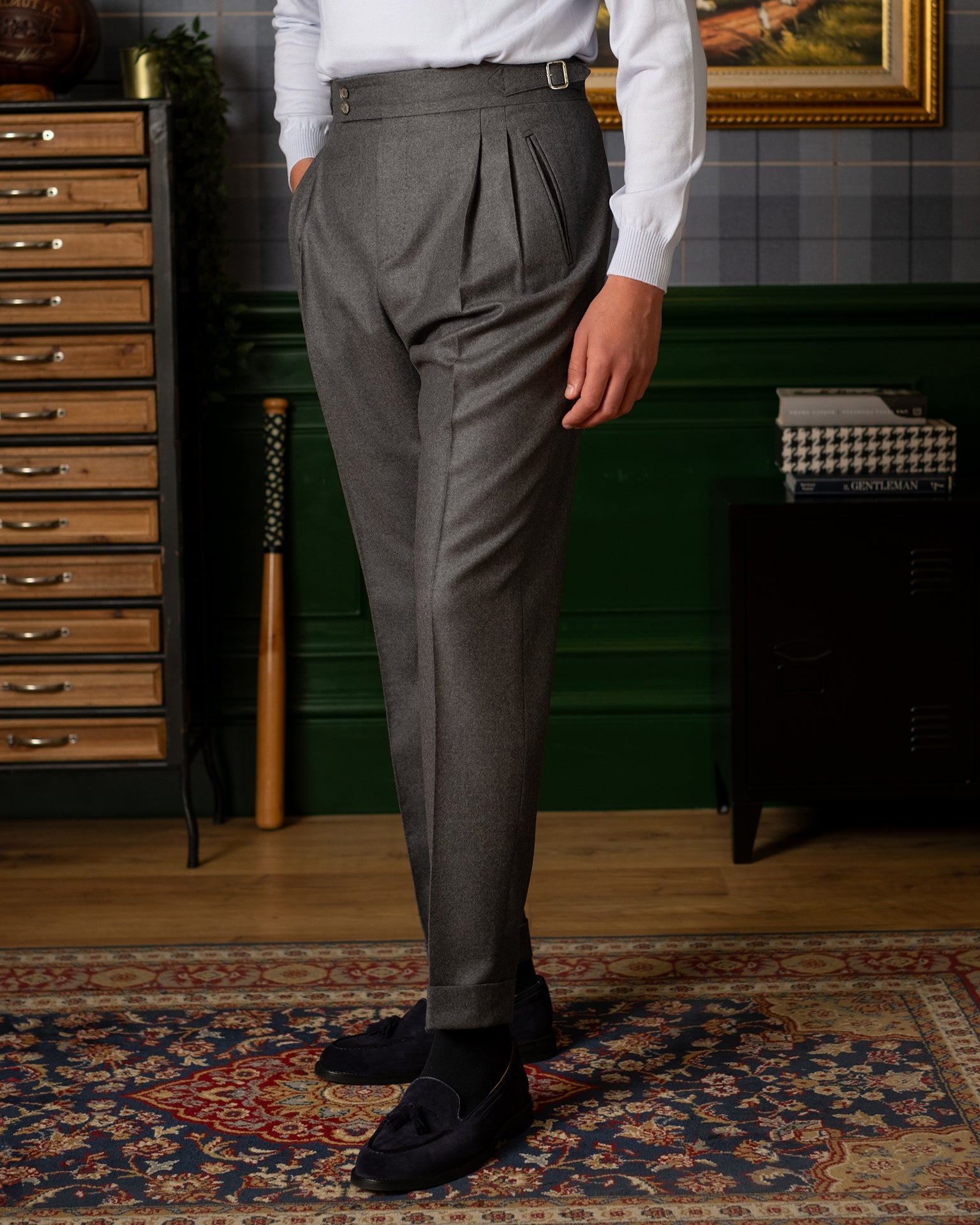 Pantaloni Oia Grigio