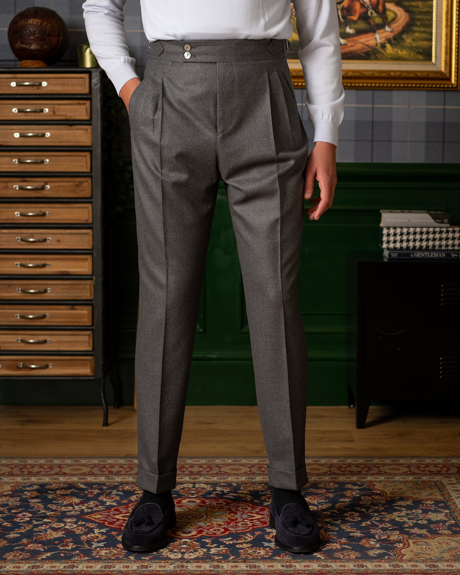 Pantaloni Oia Grigio