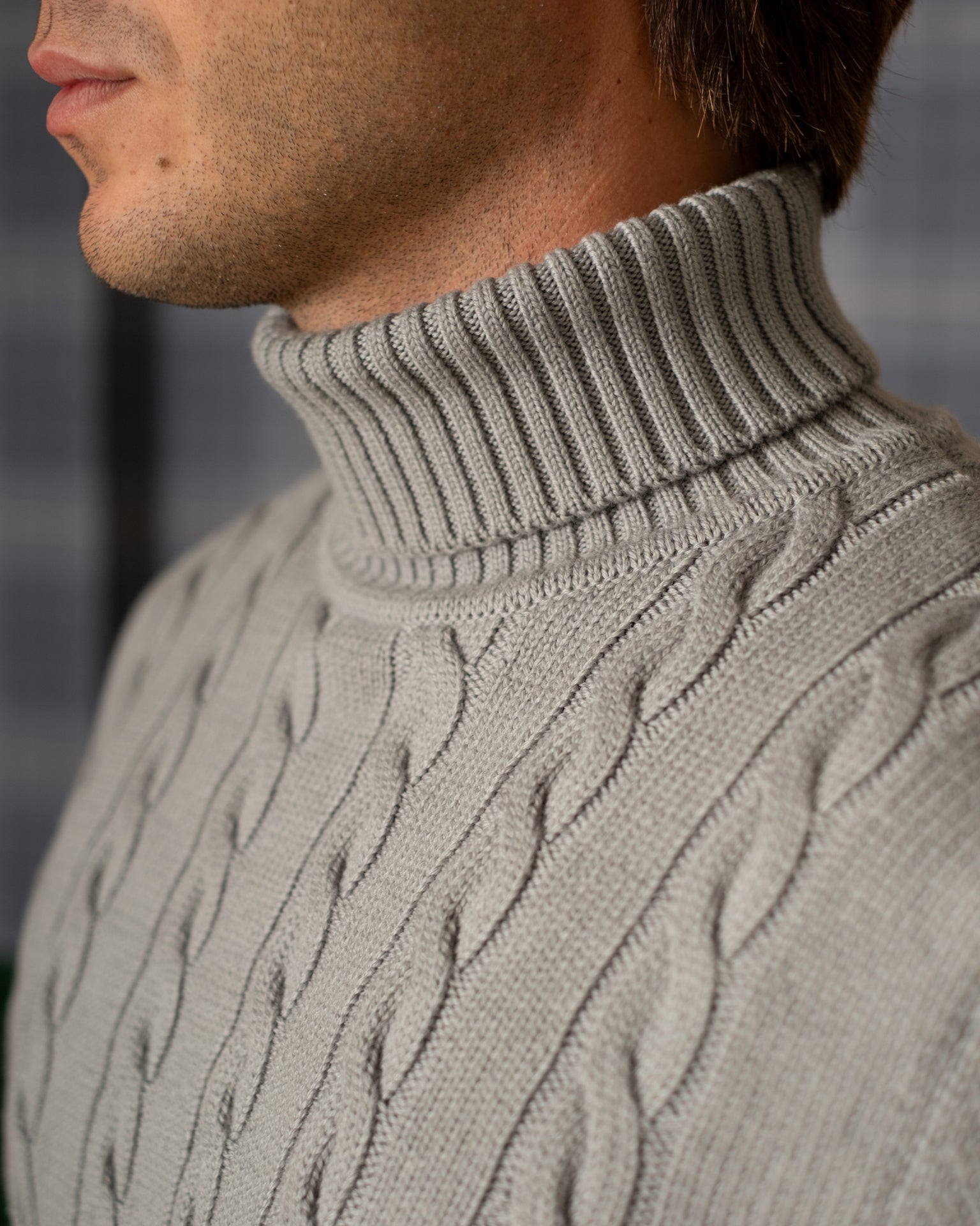 TRECCIONE COLLO ALTO Grigio Dalmut