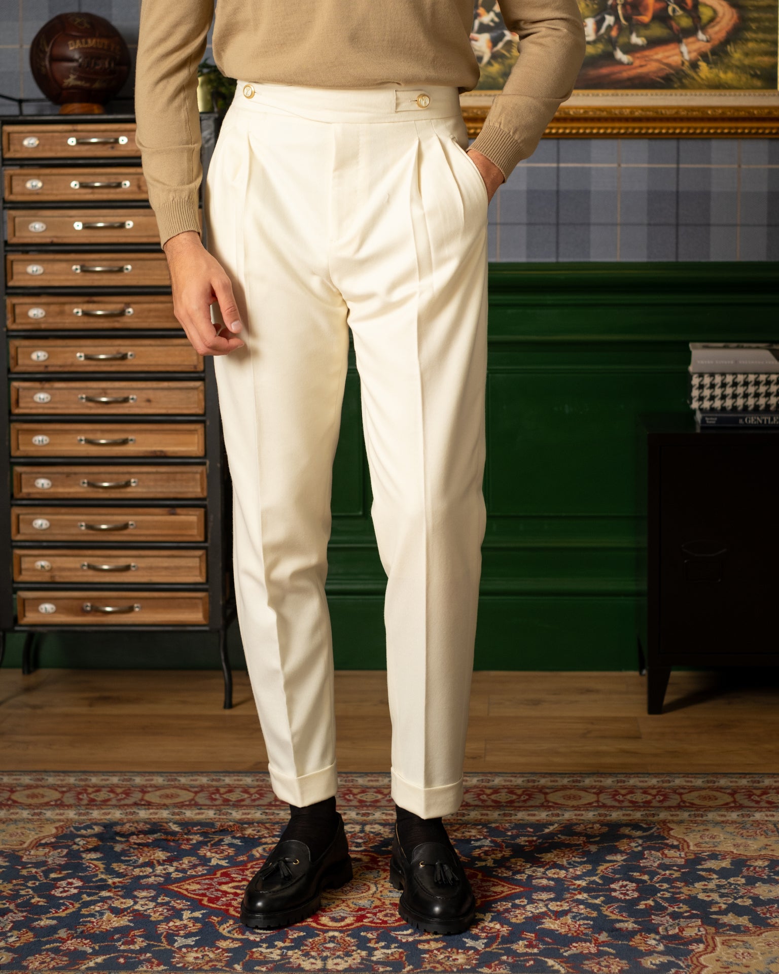 Pantaloni Gurkha Panna