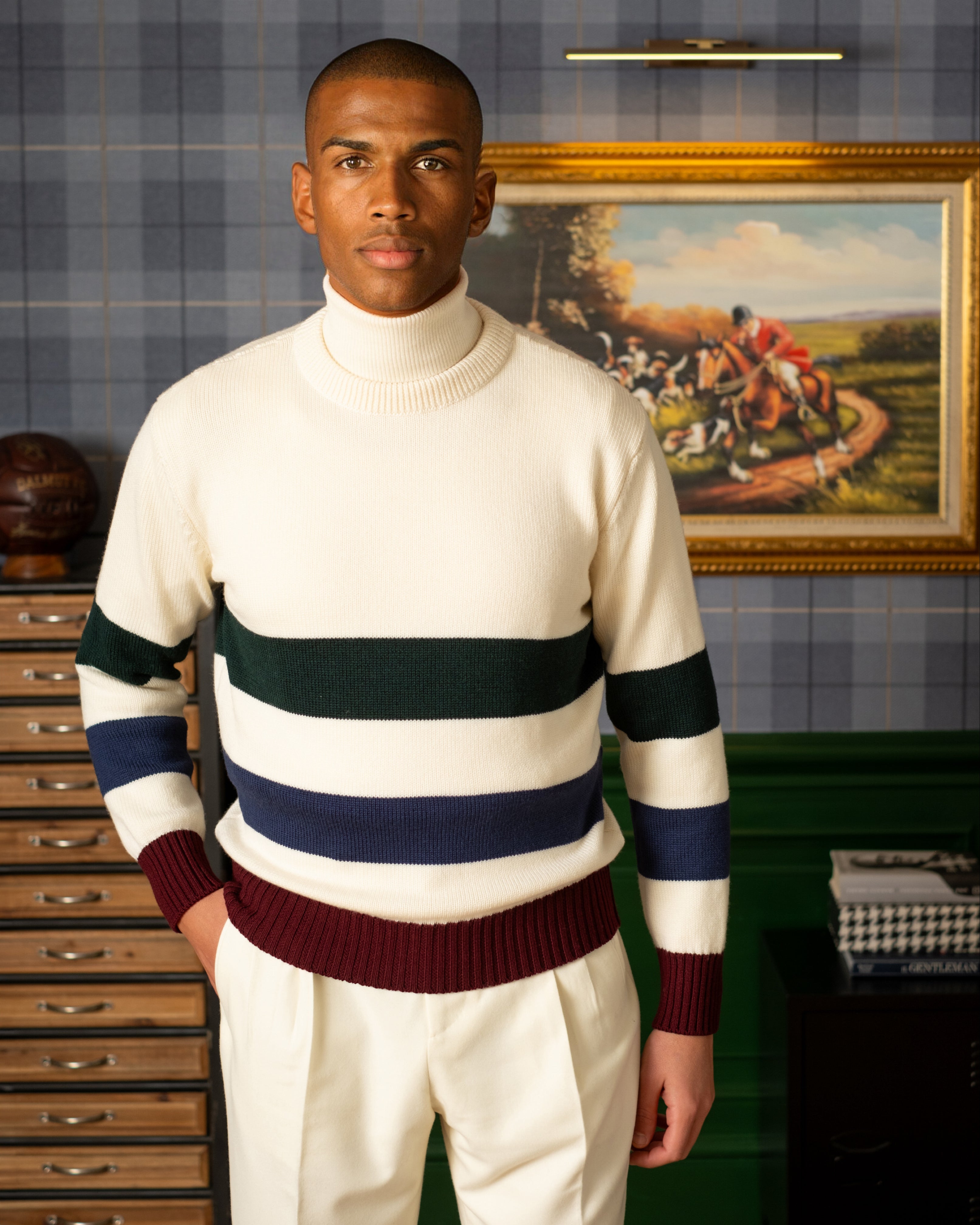Maglione Girocollo Righe Dalmut