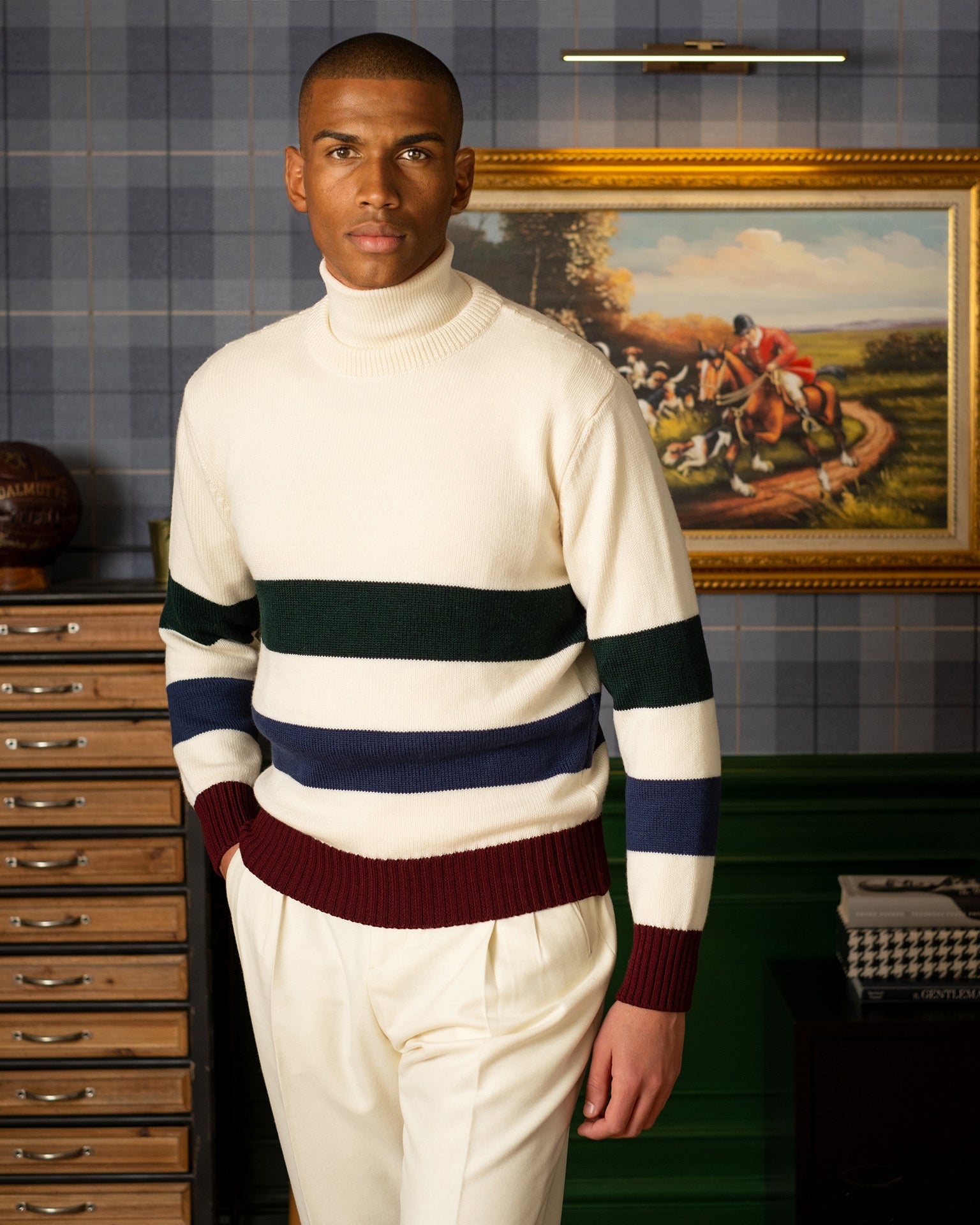 Maglione Girocollo Righe Dalmut