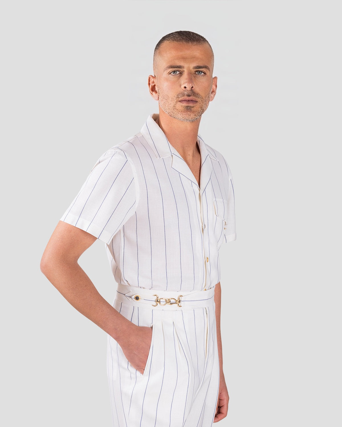 Camicia Board Bianco Blu