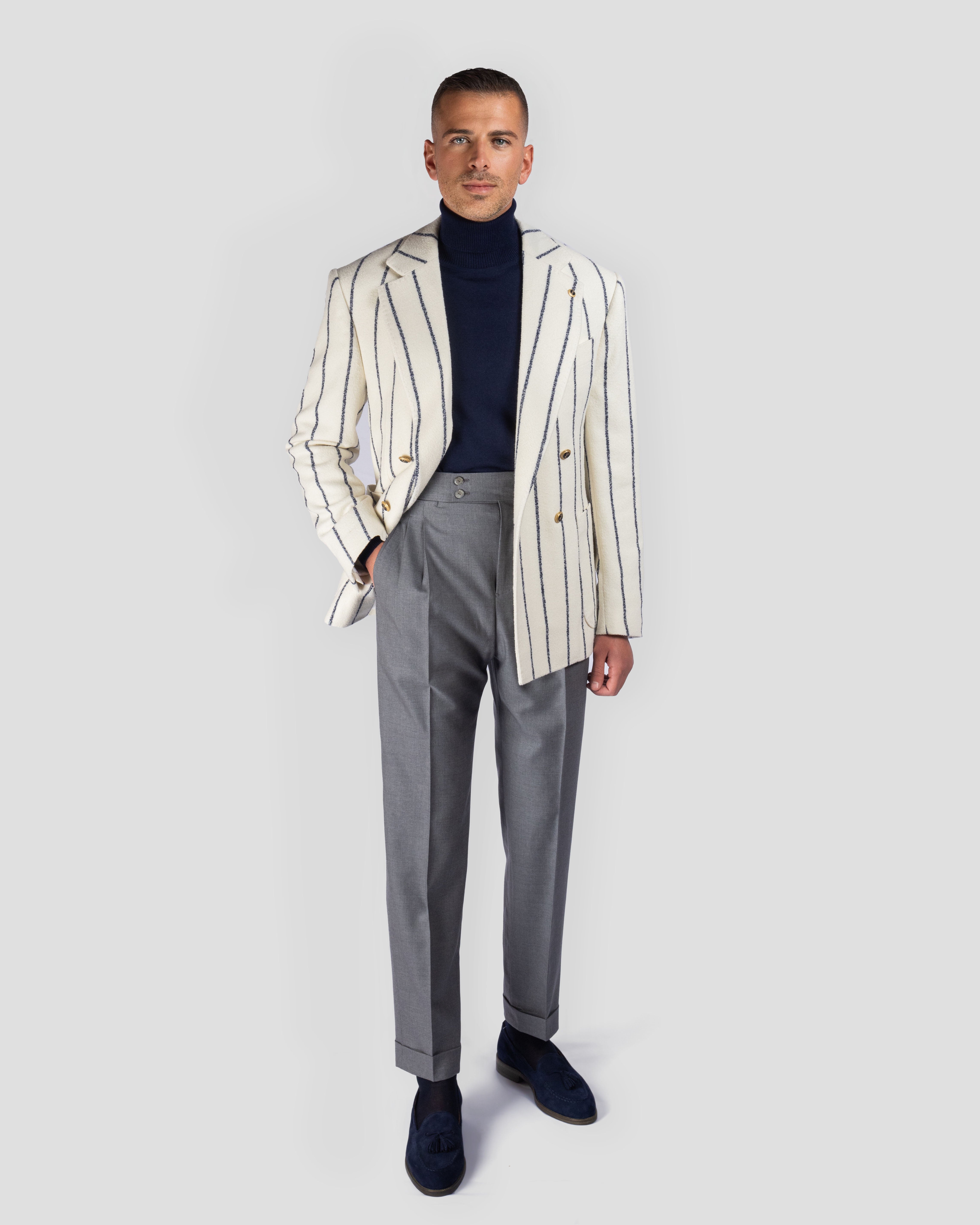 Hopsac Striped Blazer