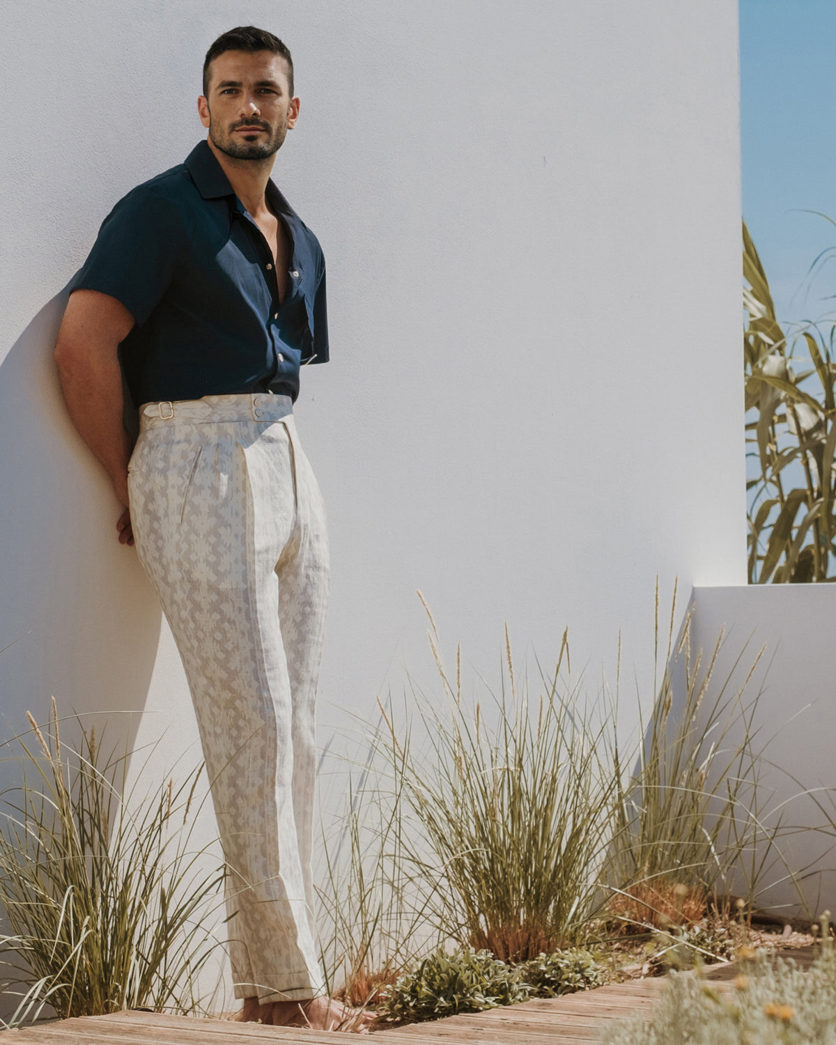 Pantaloni Oia Aztec Cream