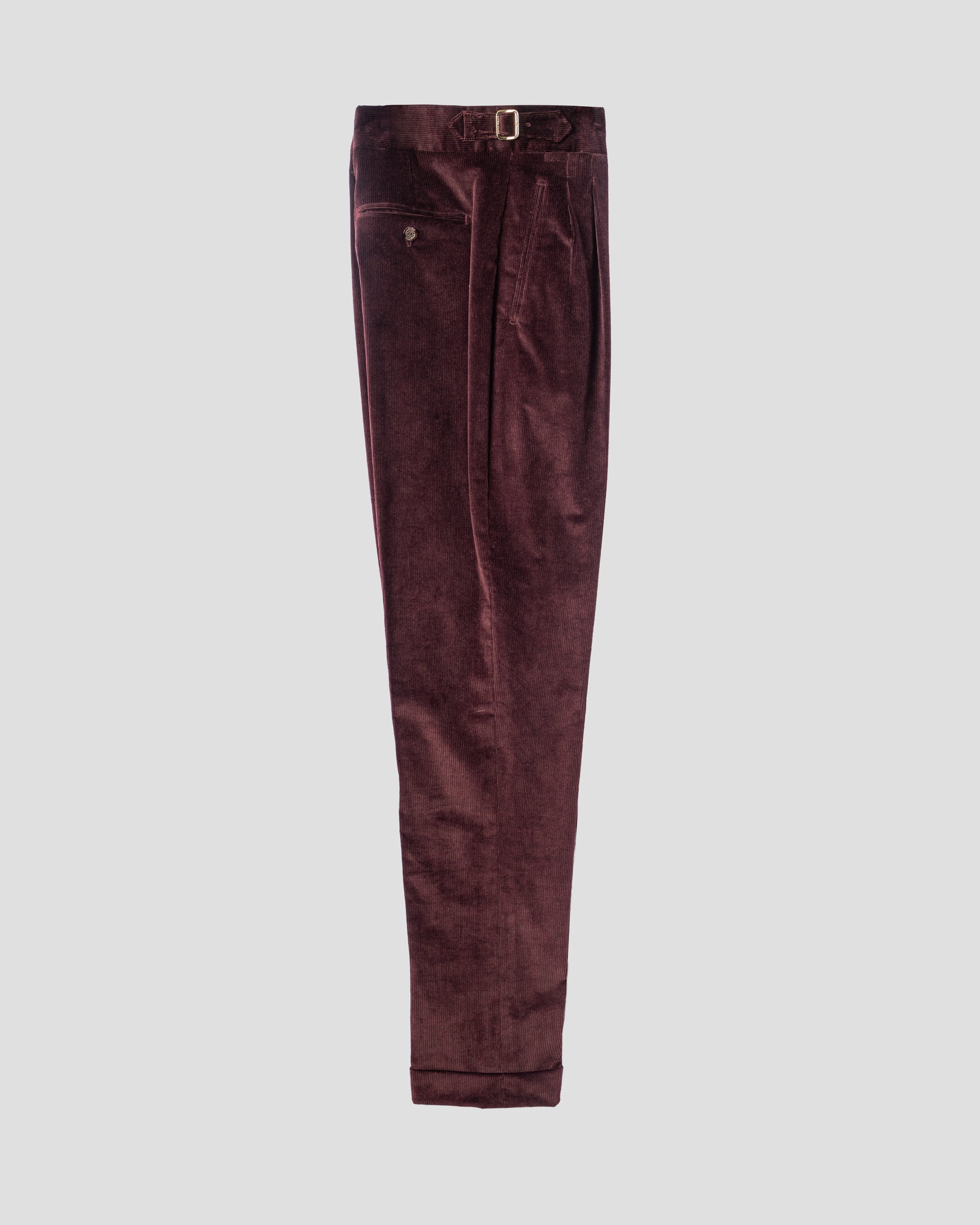 Pantalone Oia in Velluto Bordeaux