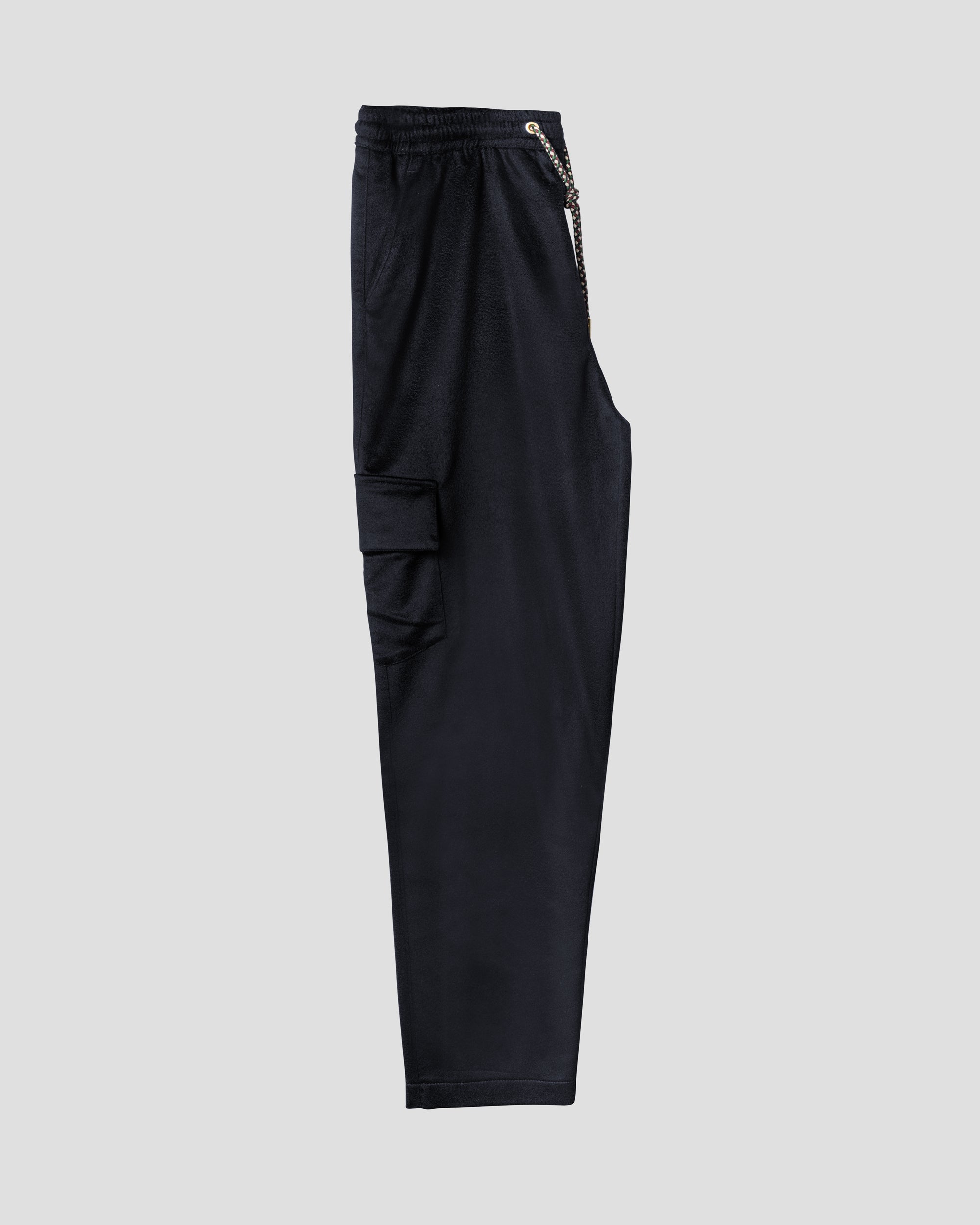 Pantaloni Cargo Blu in Cashmere