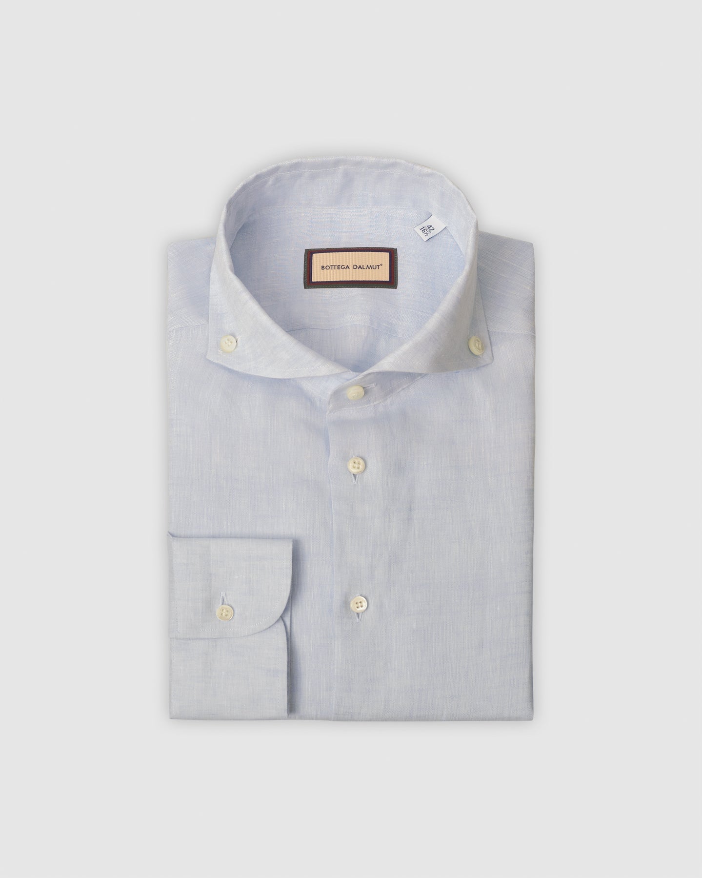 Camicia Classic Lino Celeste Chiaro