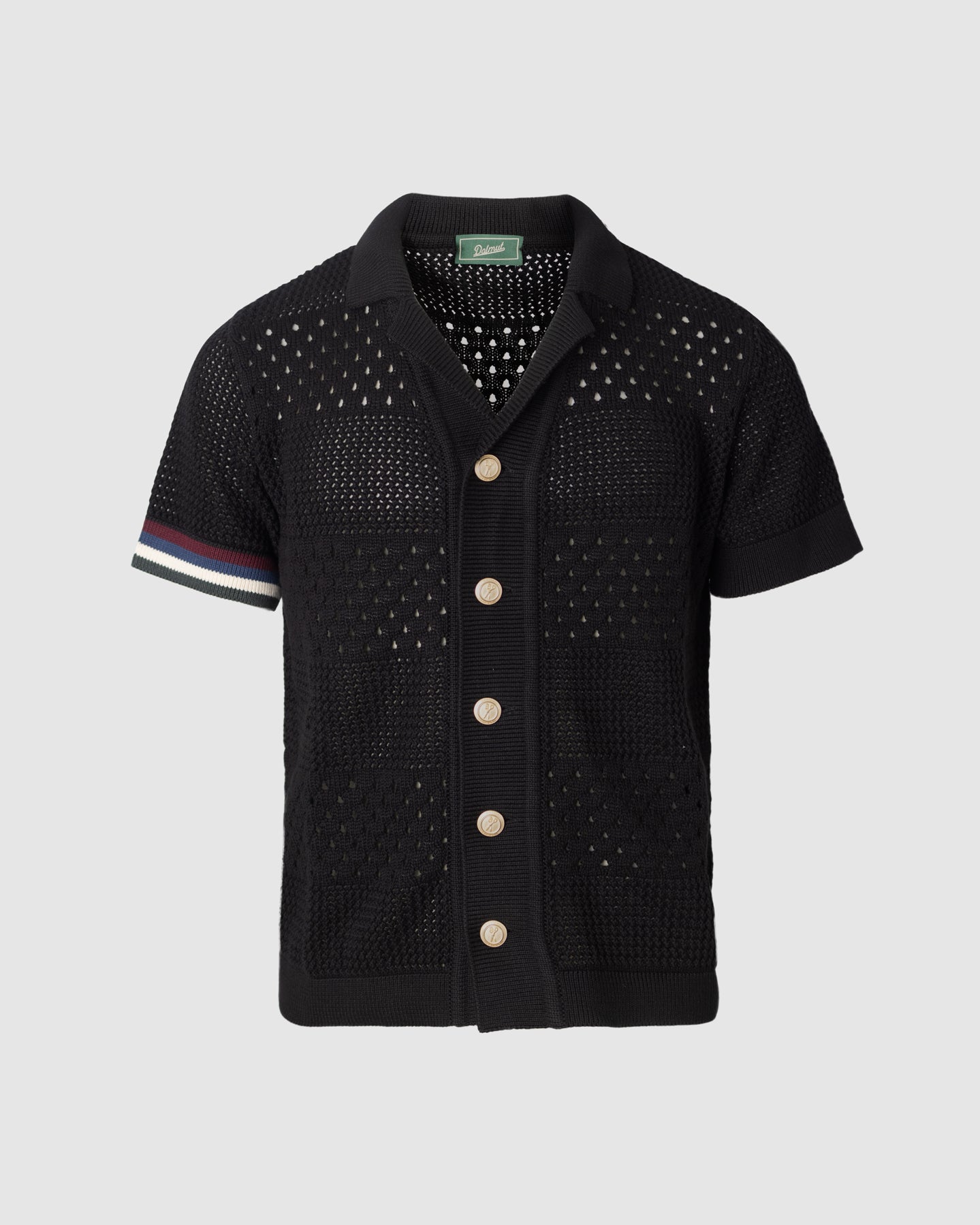 Camicia Board Crochet Nero Dalmut