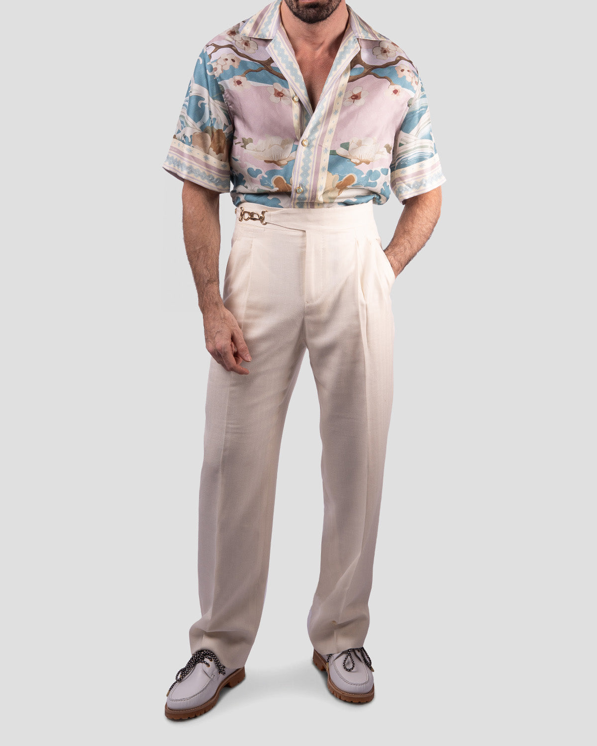 Camicia Bowling Tiger Pastel