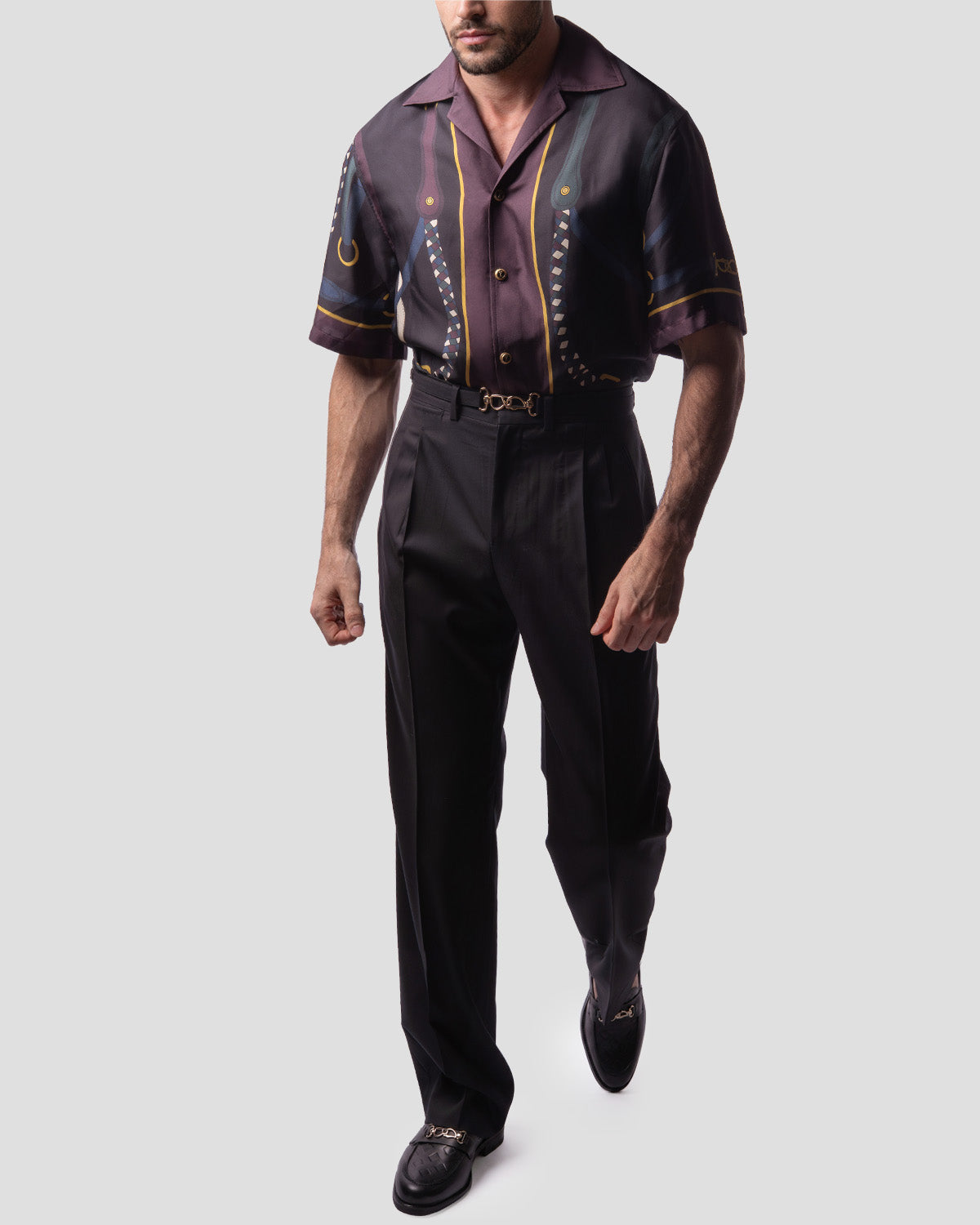 Pantaloni Belted O nero