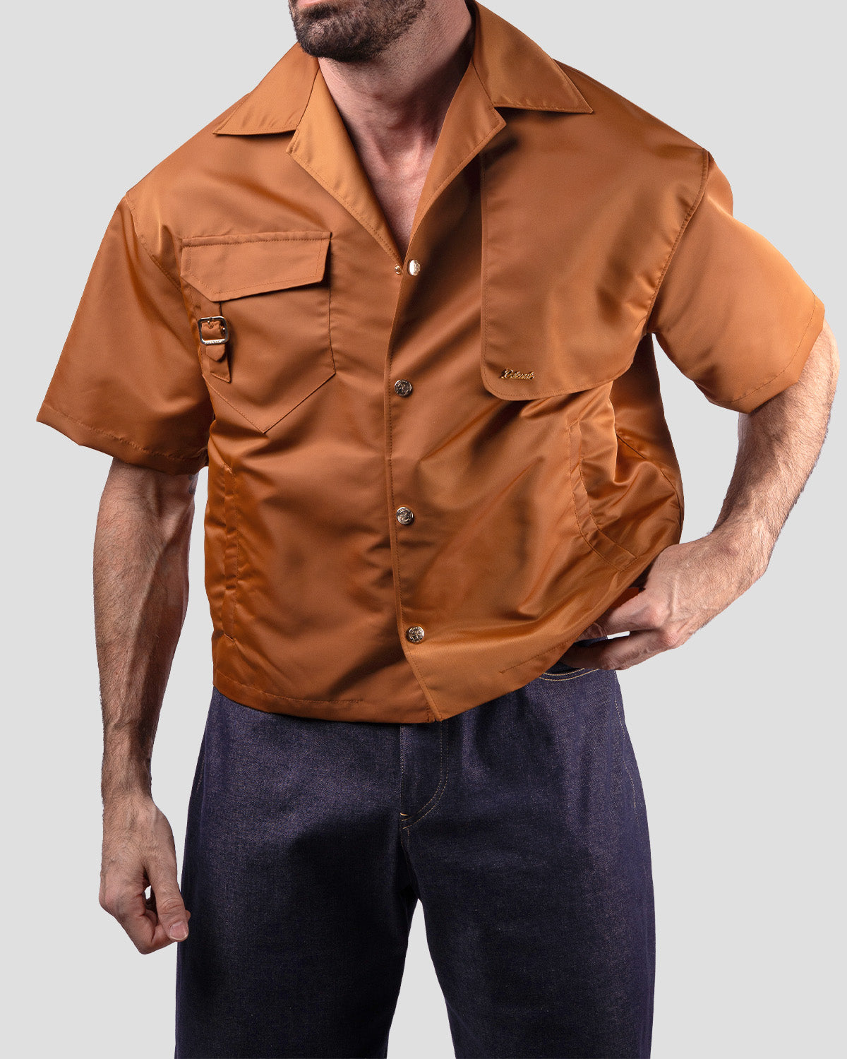 Camicia T-reyn Cammello Nylon