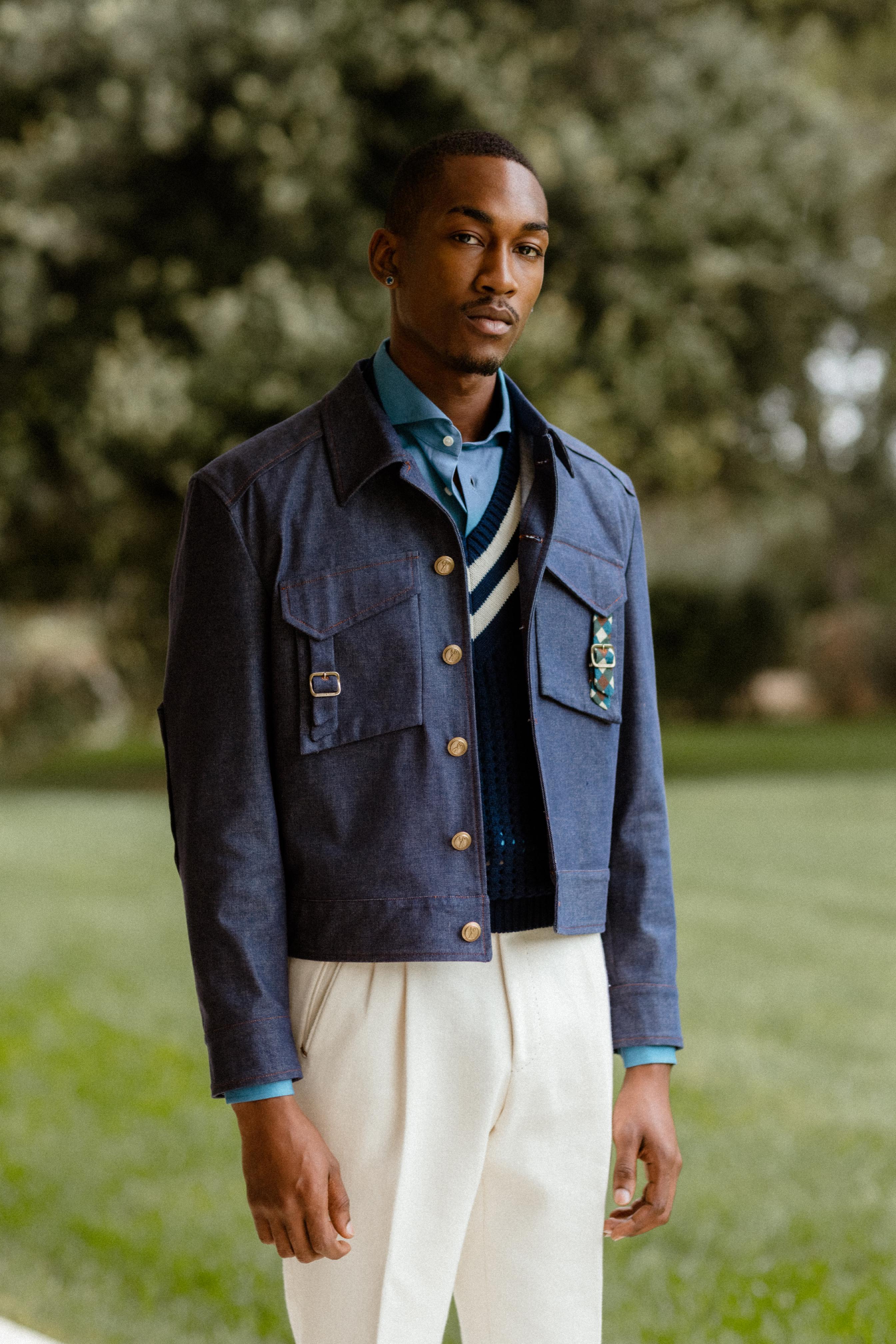 CRICKET JUMPER BLUE