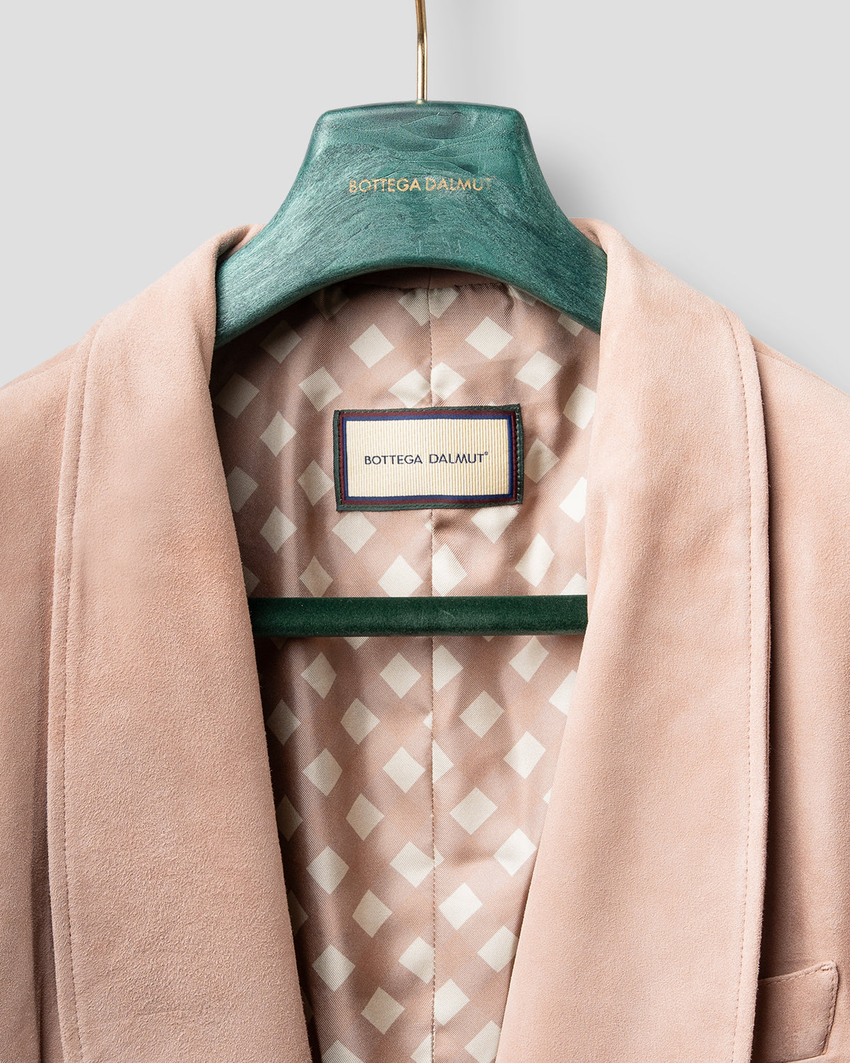 Blazer Sciallato in Suede Baby Rose