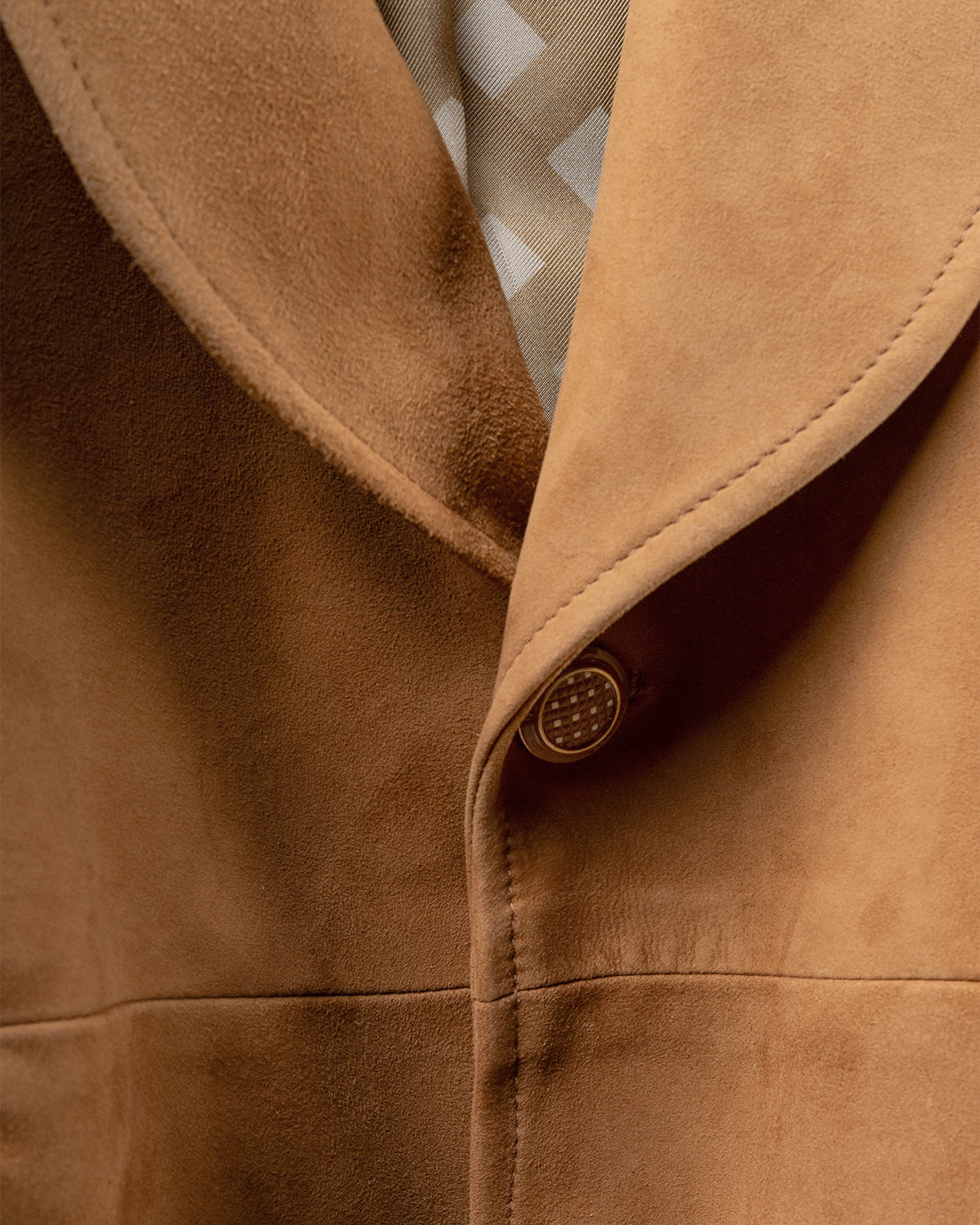 Blazer Sciallato in Suede Gold