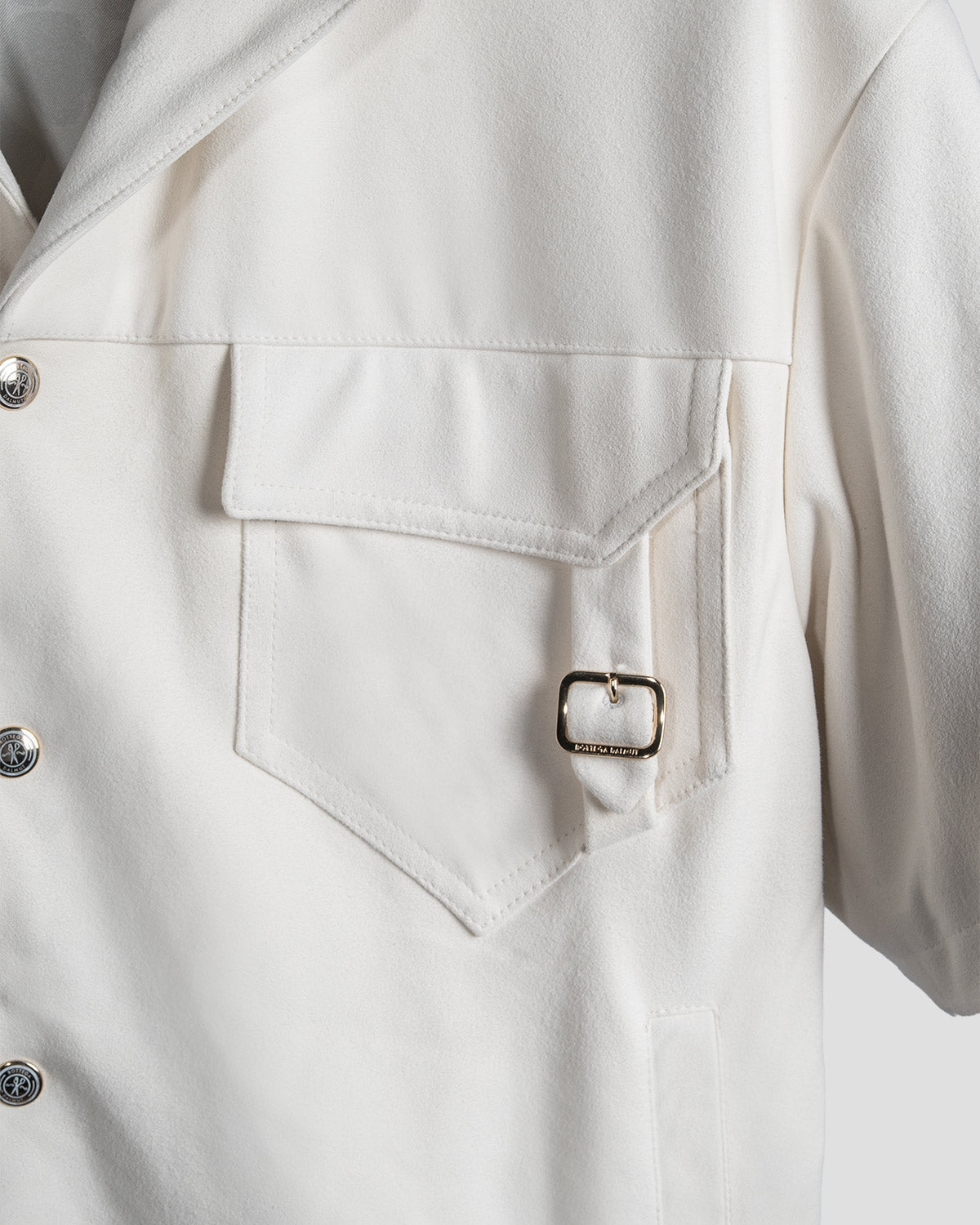 Camicia Board Camoscio Bianca