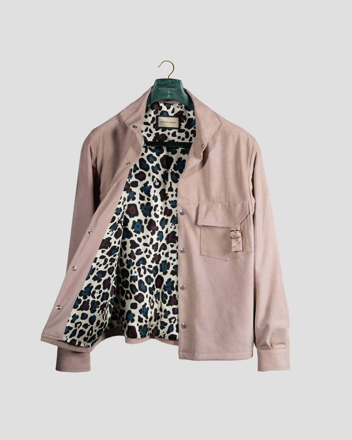 Overshirt Safari Camoscio Baby Rose