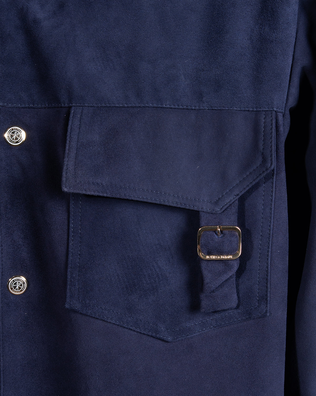 Overshirt Safari Camoscio Blu