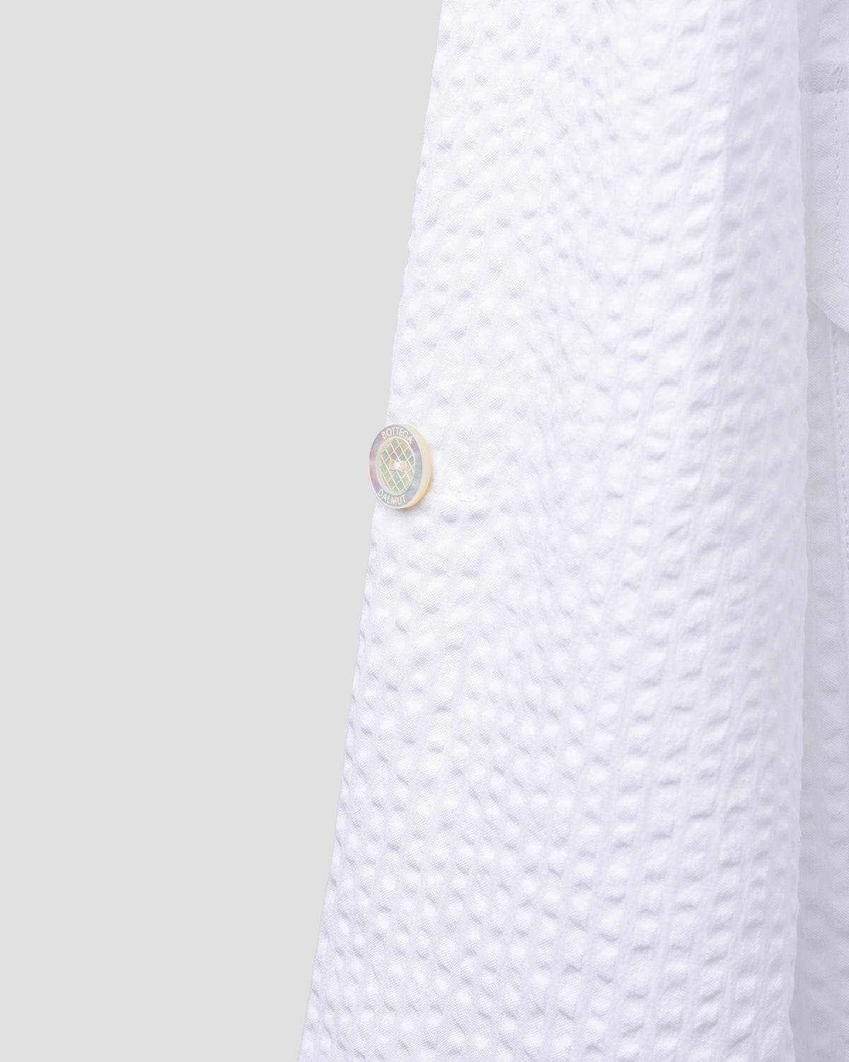 Camicia Sahariana seersucker Bianco Ottico