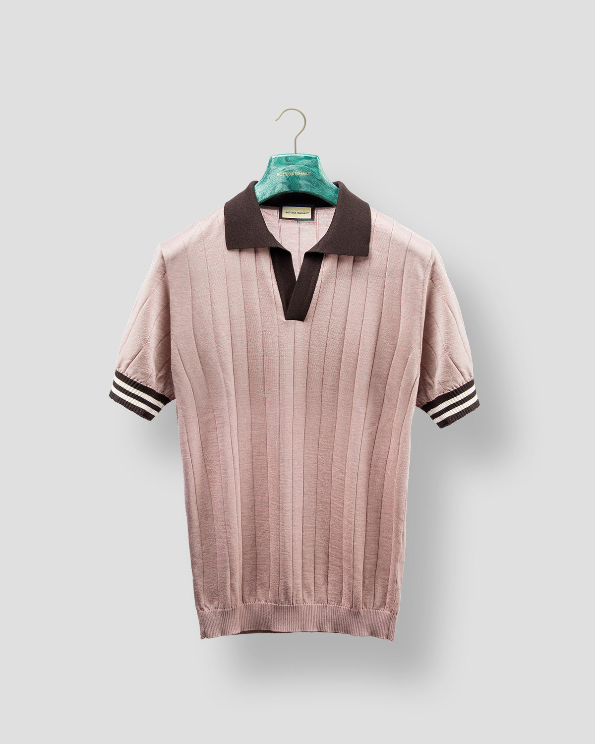 Polo Golf Rosa e Marrone Coste