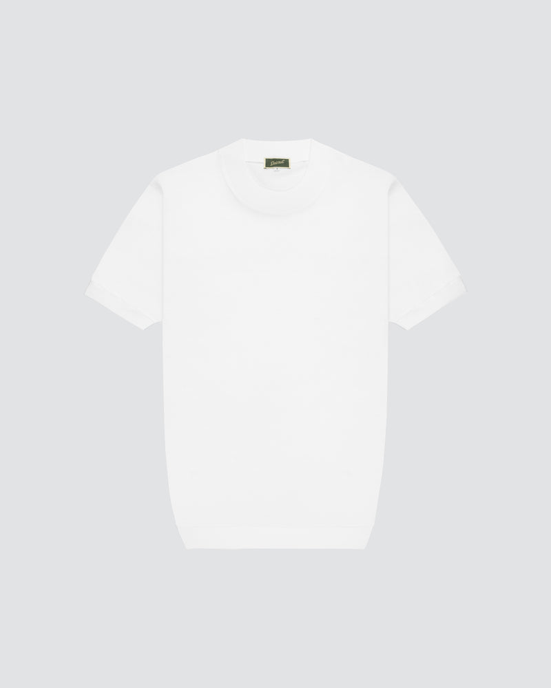 T-Shirt in filo di Scozia bianco