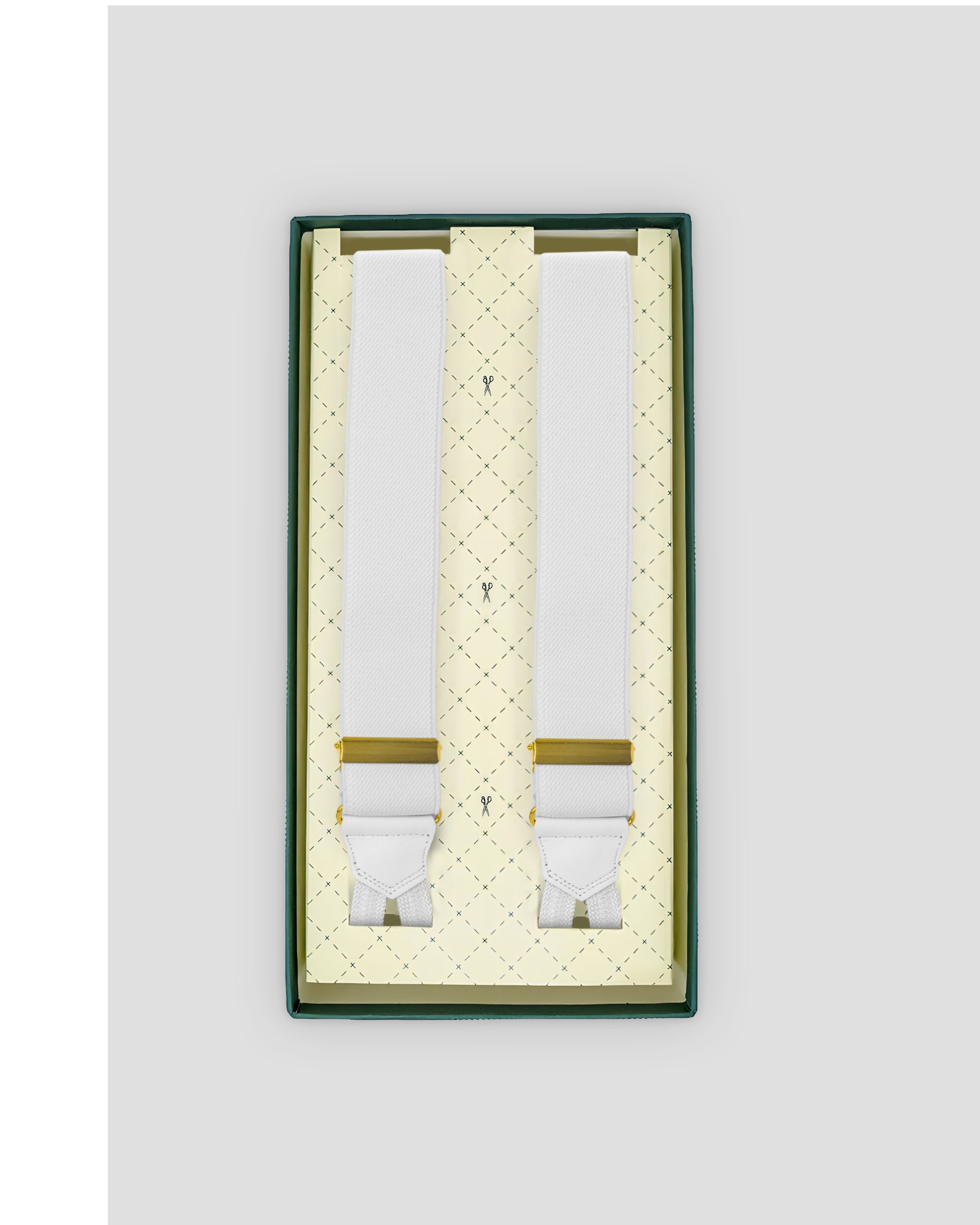 Bretelle Bianco/Oro