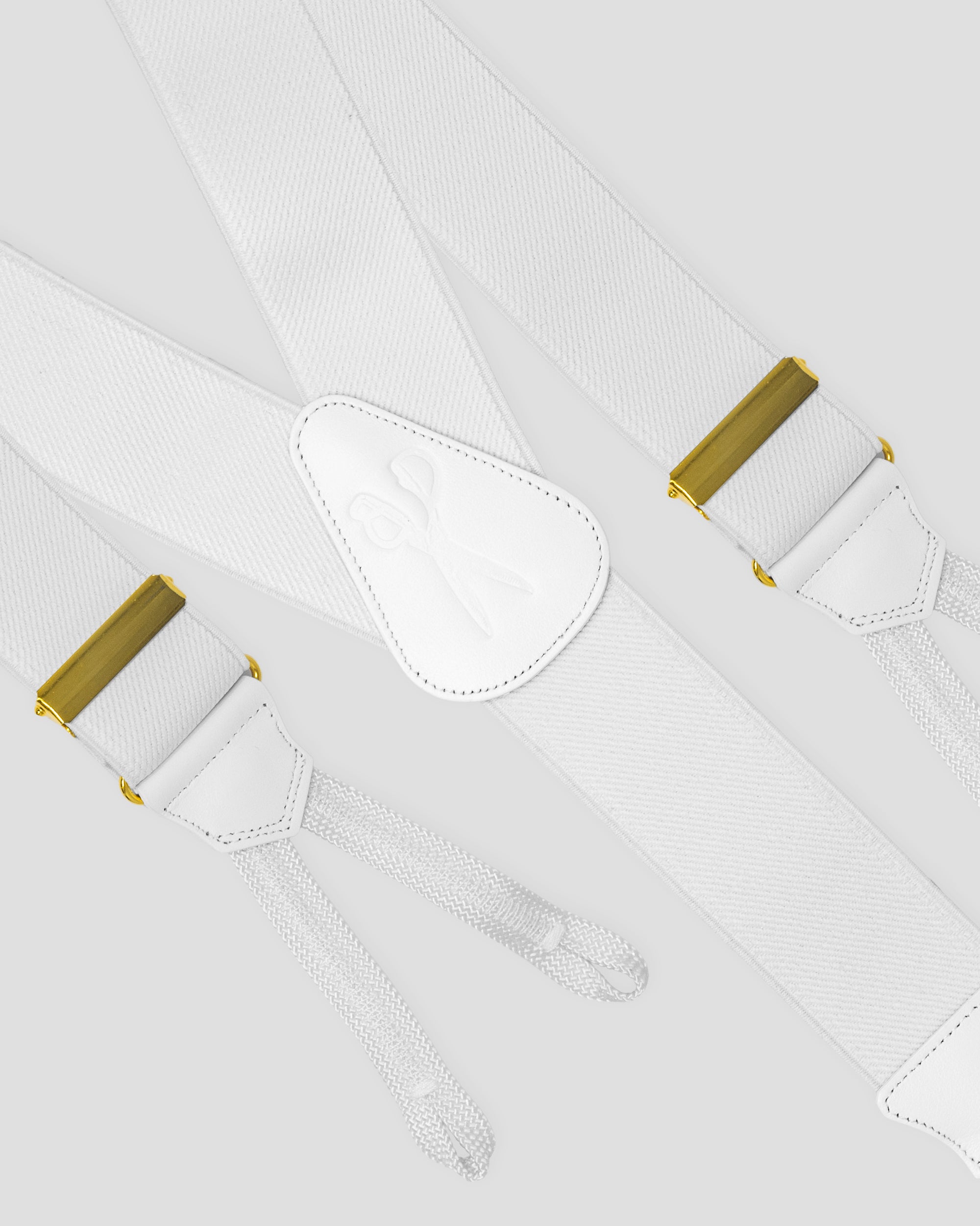Bretelle Bianco/Oro