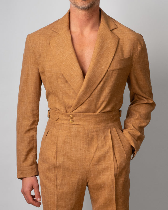 Camicia Torino Lino Ruggine