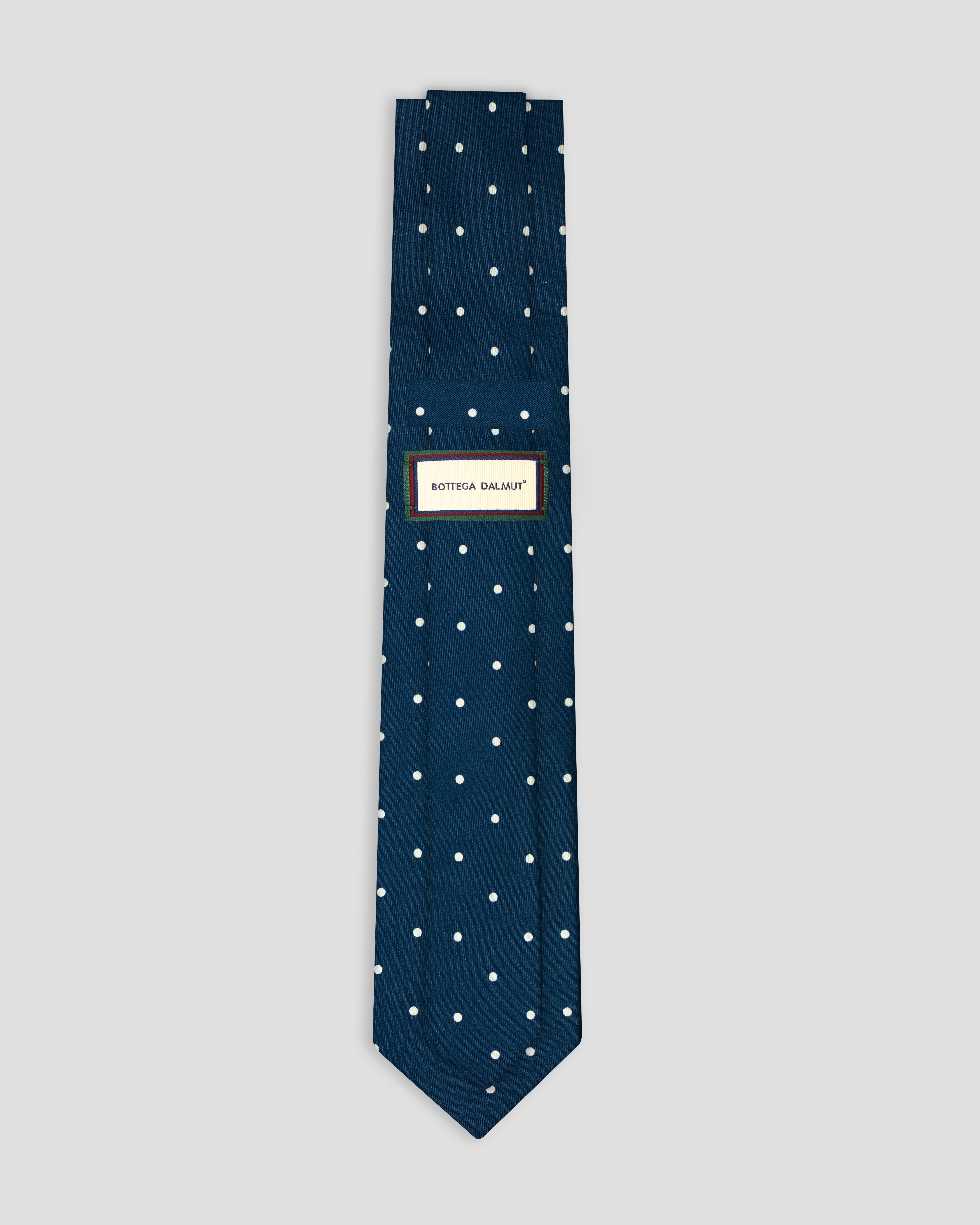 Cravatta in seta Blu a pois