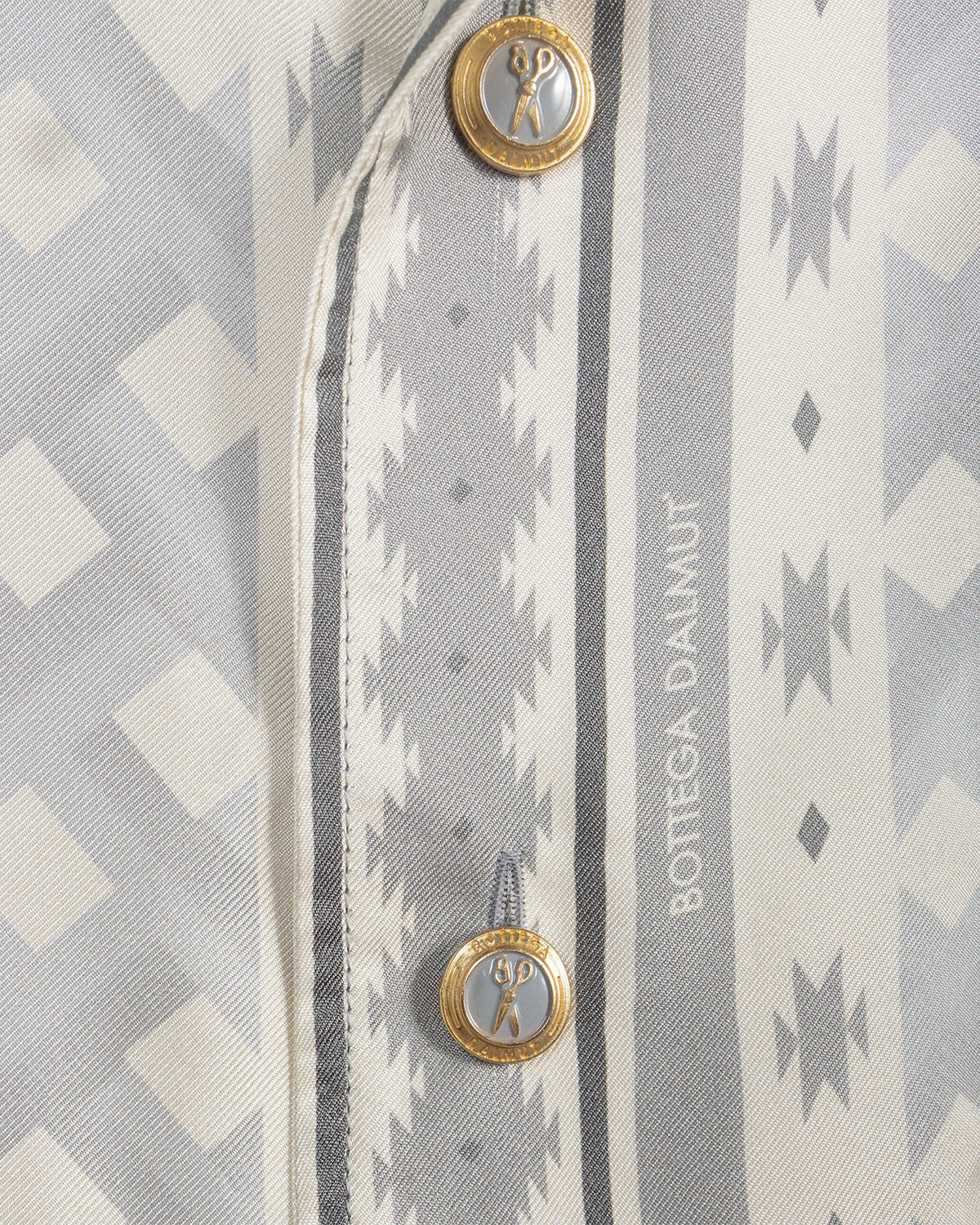Camicia Board Grigio e Panna