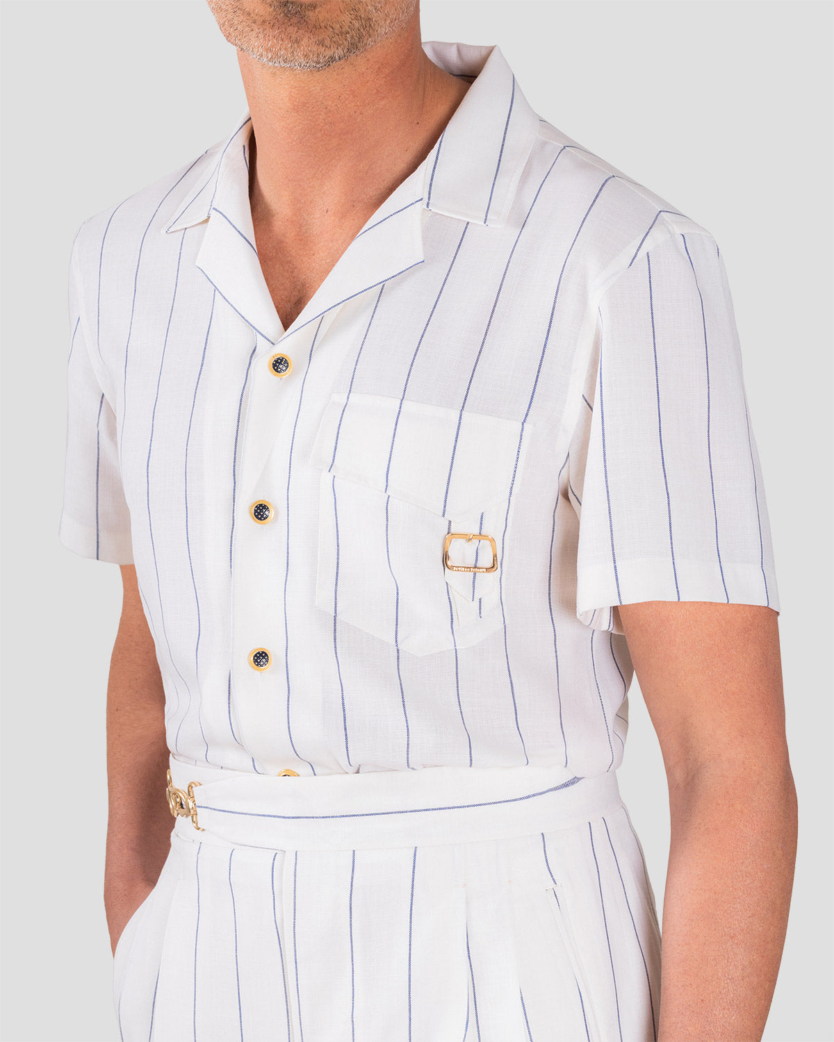 Camicia Board Bianco Blu