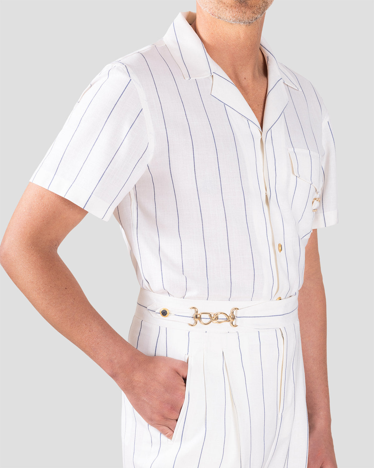 Camicia Board Bianco Blu