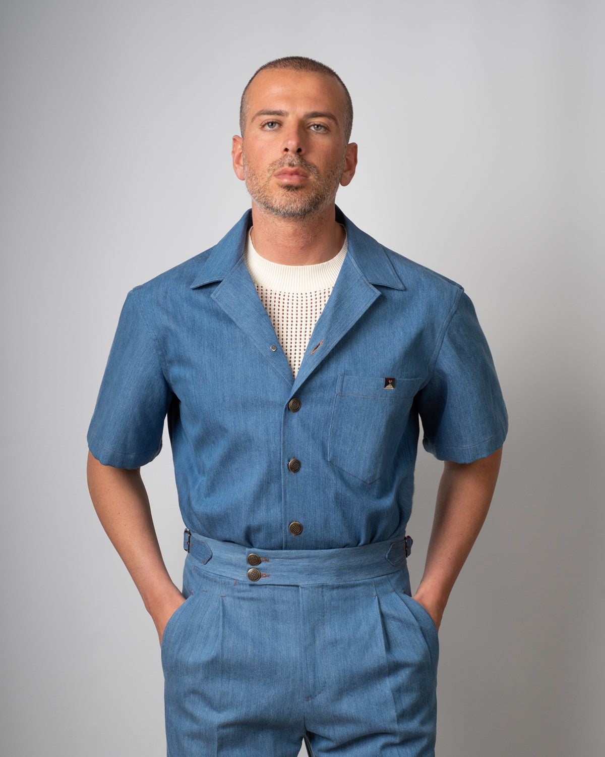 Camicia Board Indaco Medium Denim
