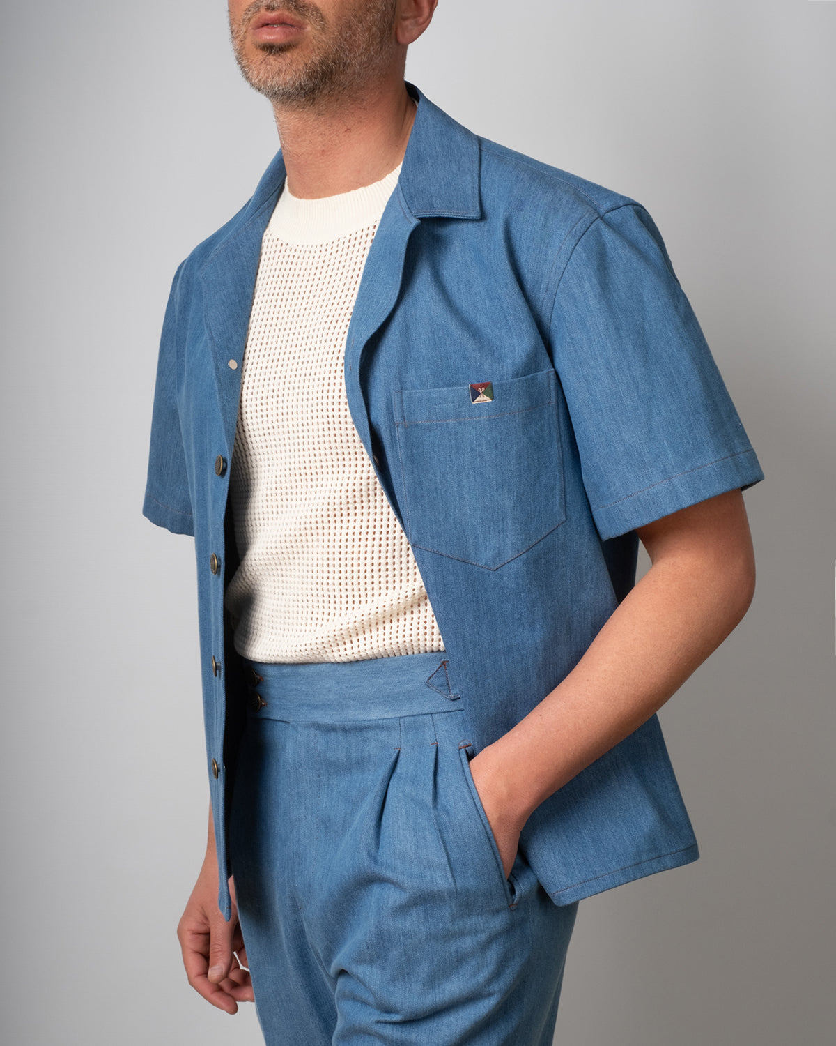 Camicia Board Indaco Medium Denim