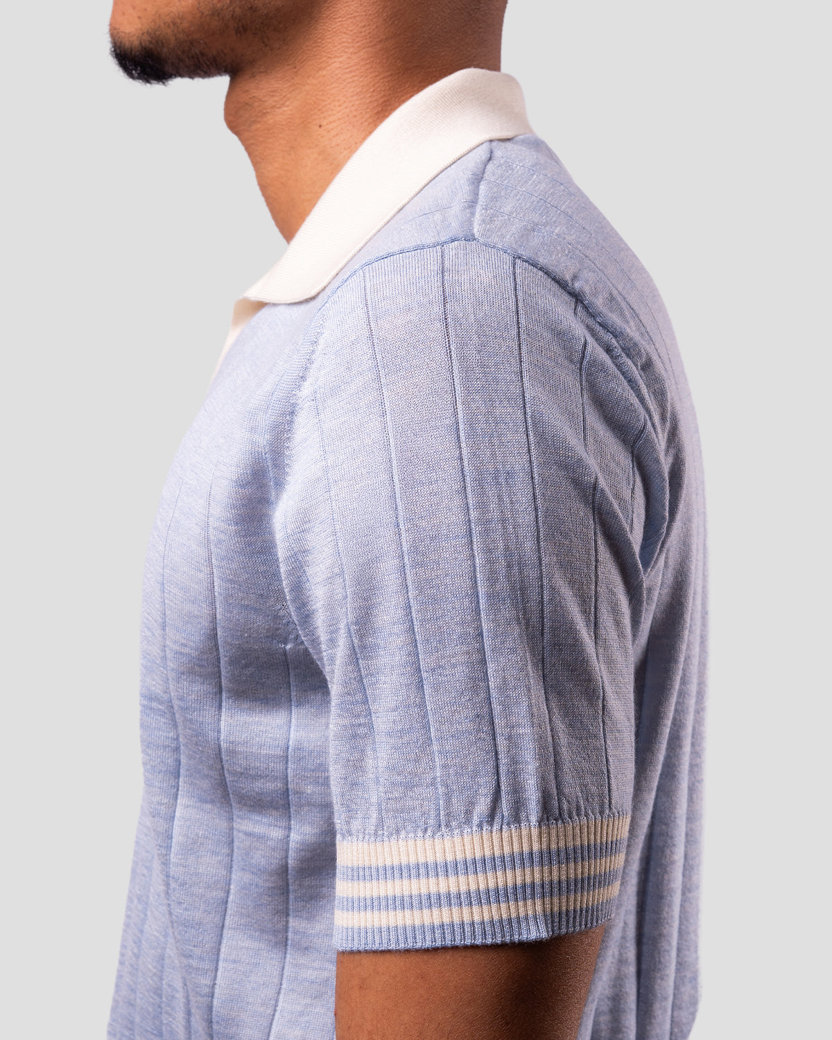 Polo Golf Azzurro e Bianco Coste