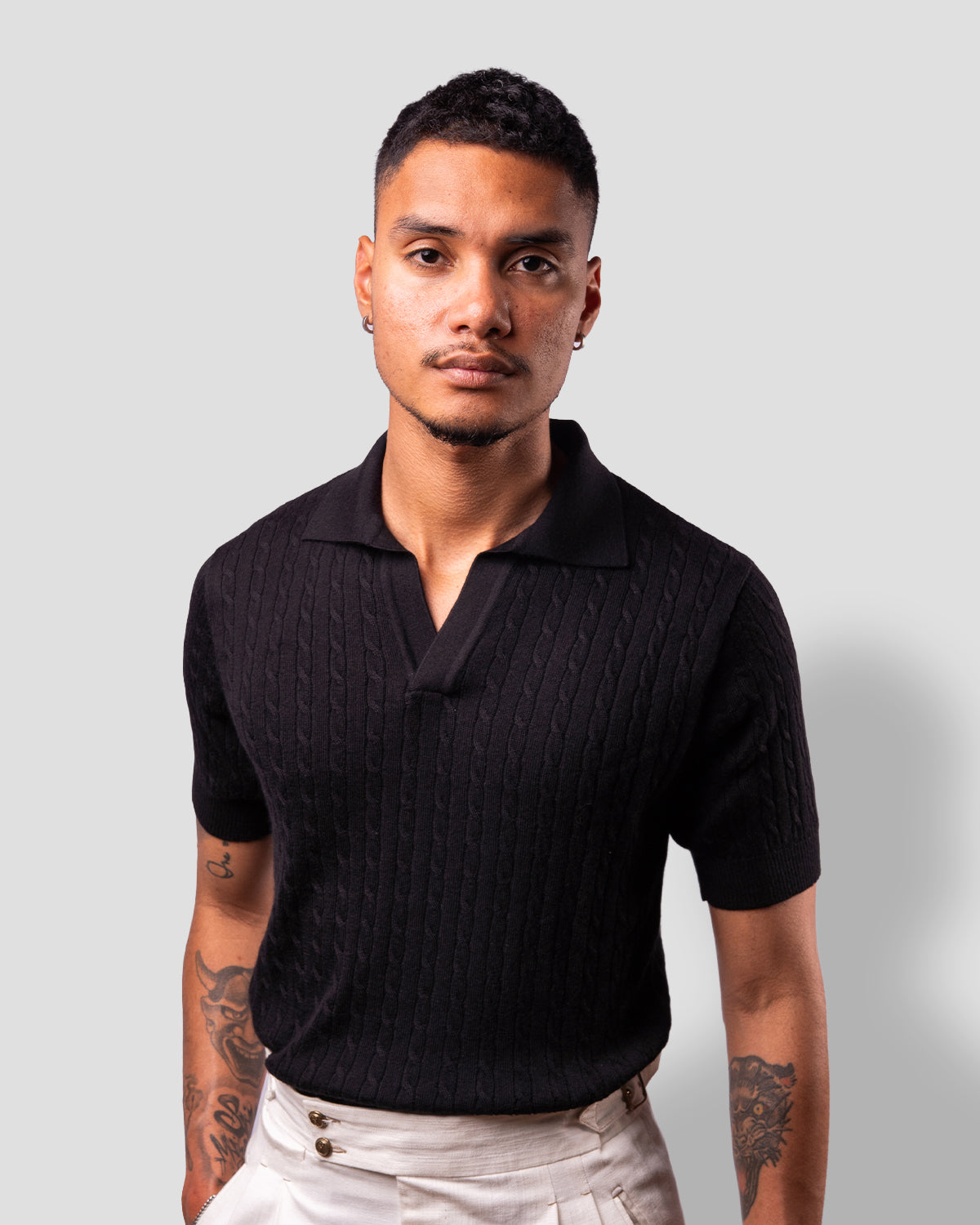 Polo Golf Trecce Nera