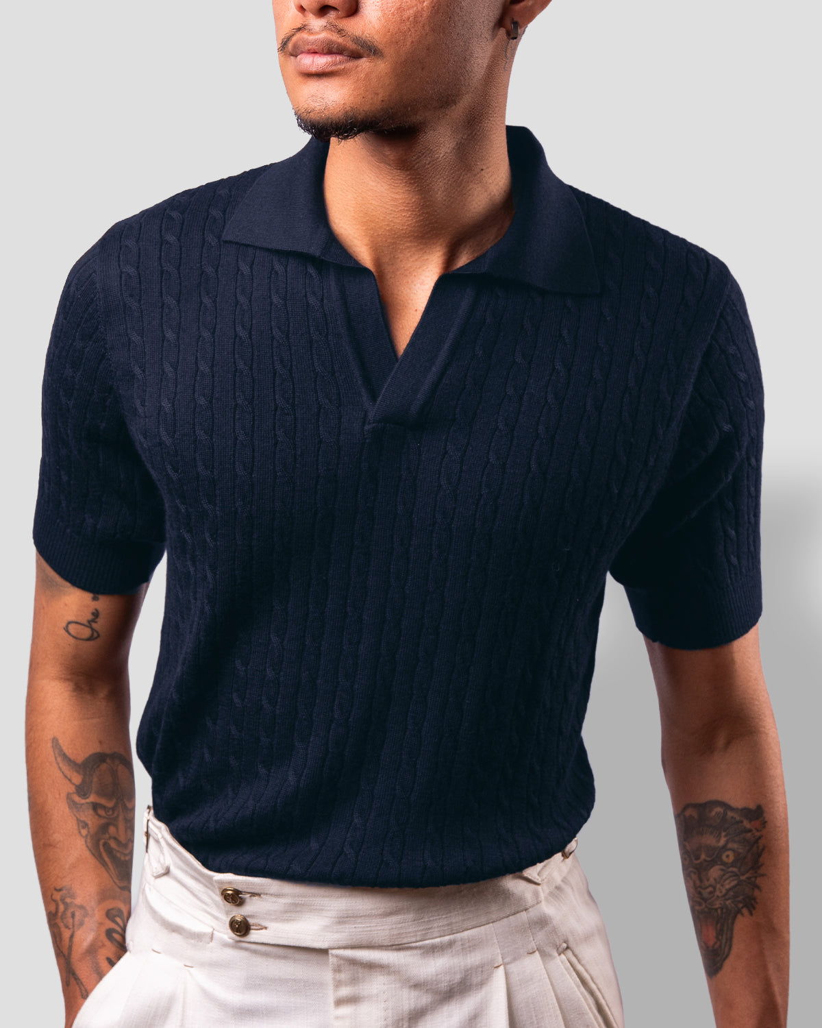Polo Golf Trecce Blu