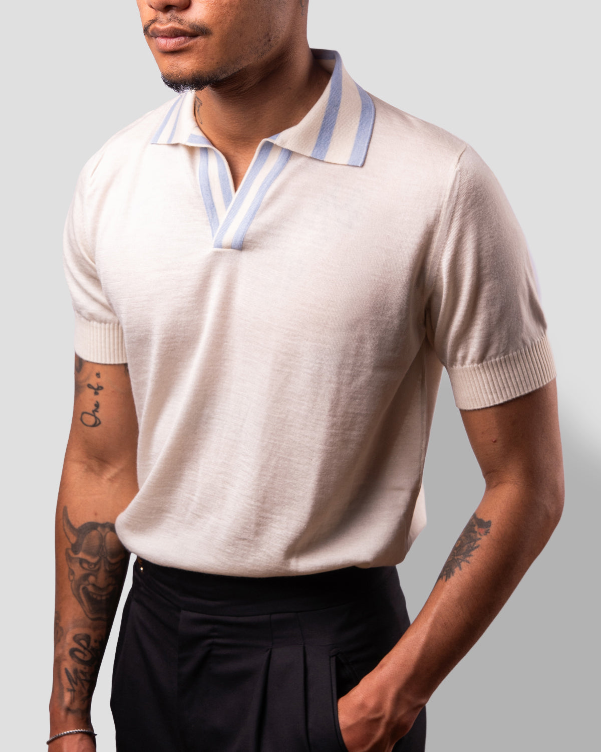 Polo Golf Azzurro e Bianco