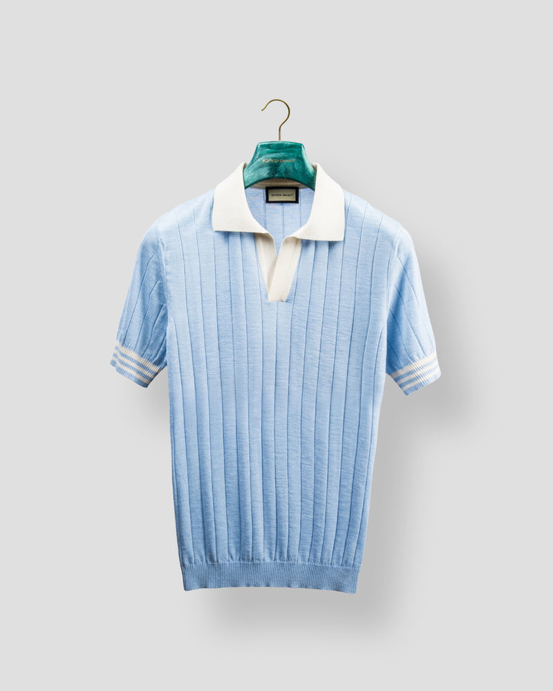 Polo Golf Azzurro e Bianco