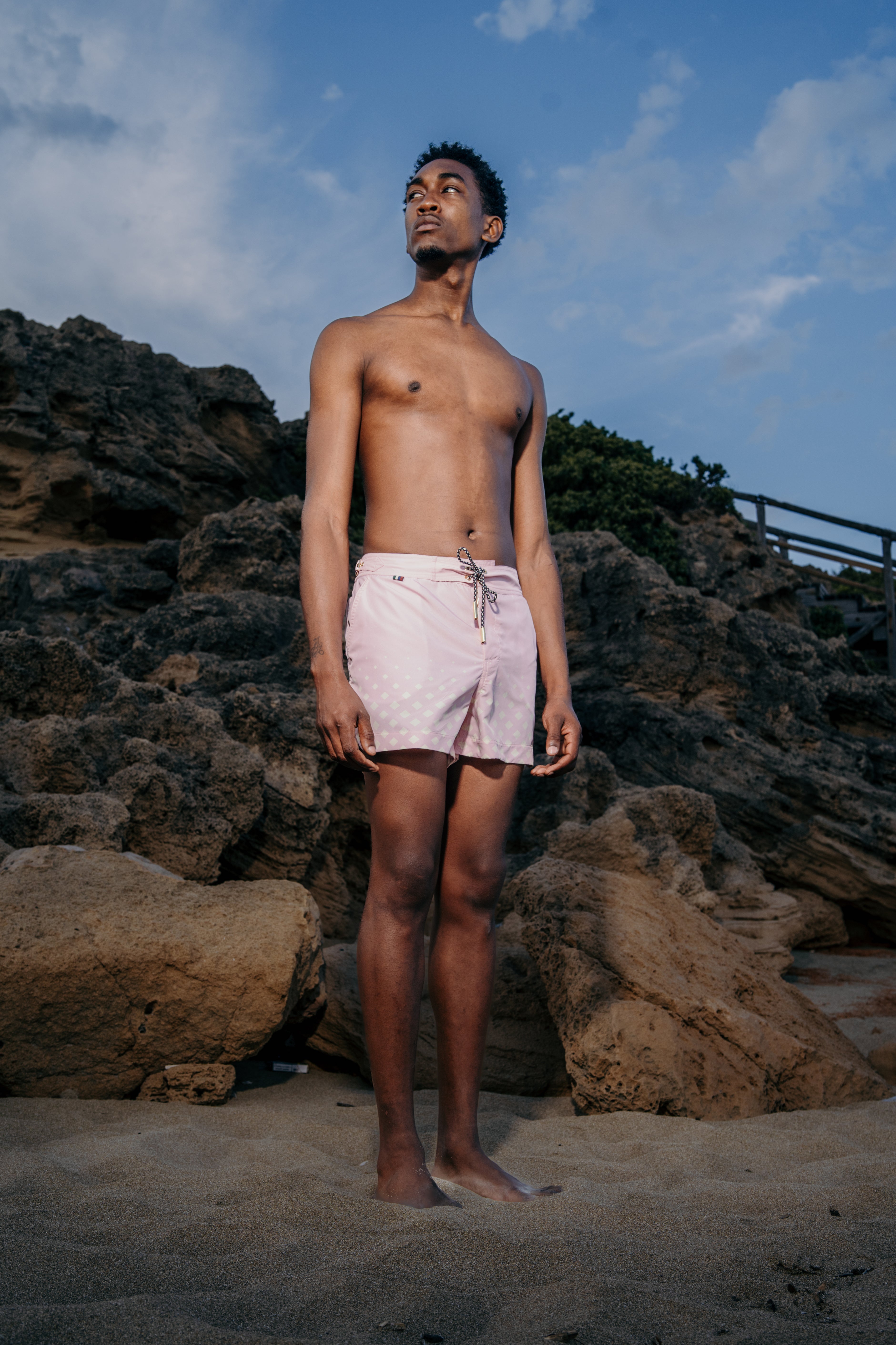 Costume Leuca Rosa e Panna D