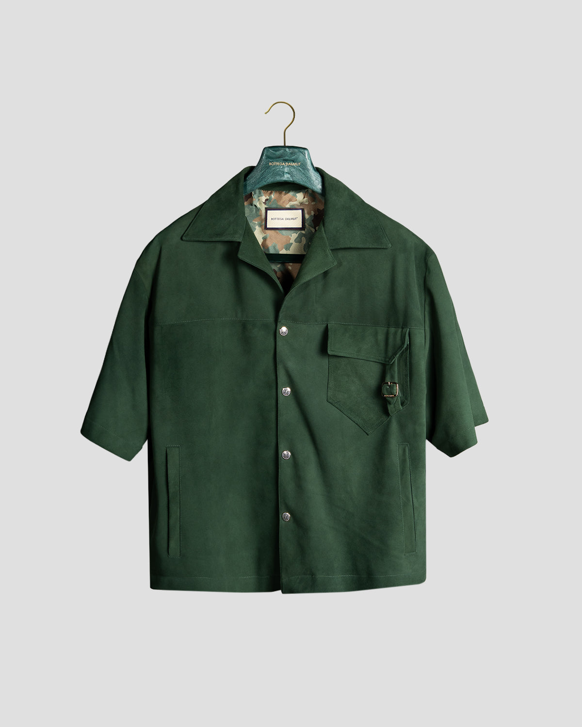 Camicia Board Camoscio Verde inglese