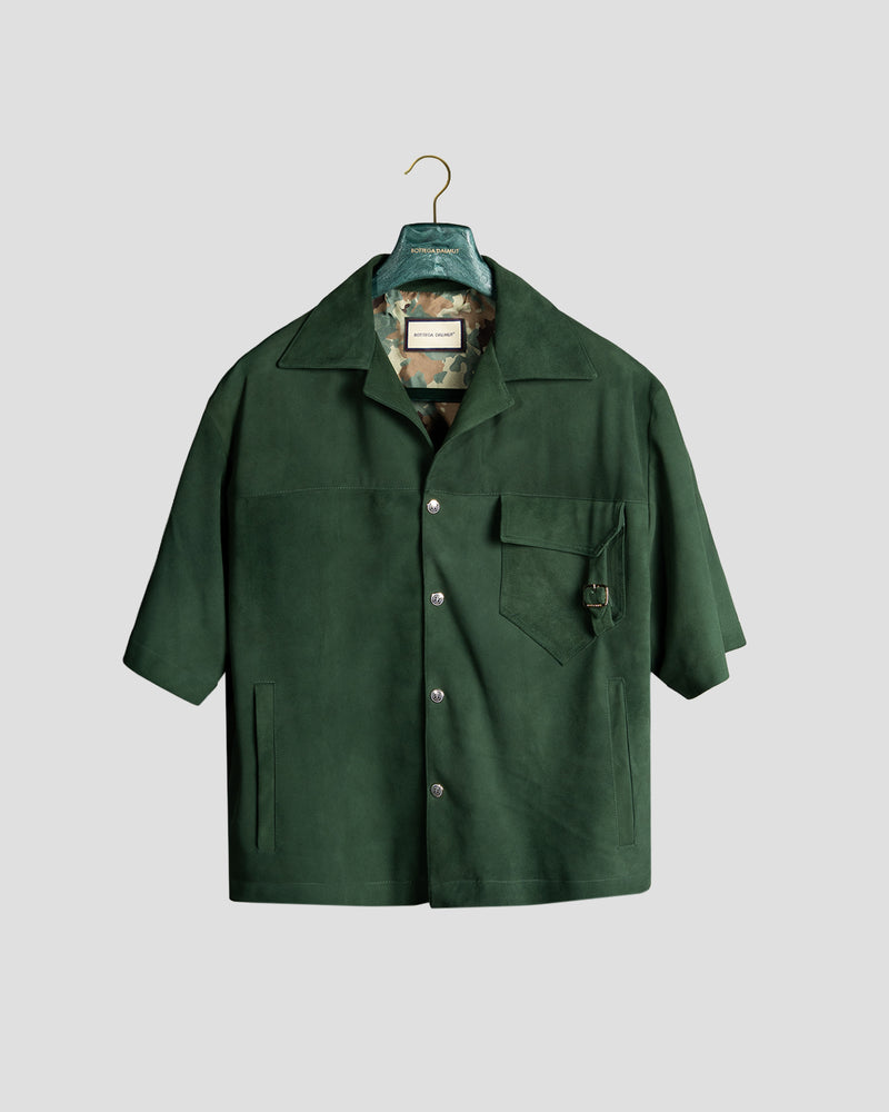 Camicia Board Camoscio Verde inglese