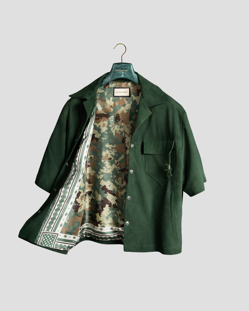 Camicia Board Camoscio Verde inglese