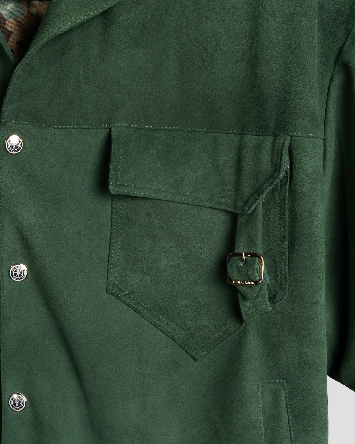 Camicia Board Camoscio Verde inglese