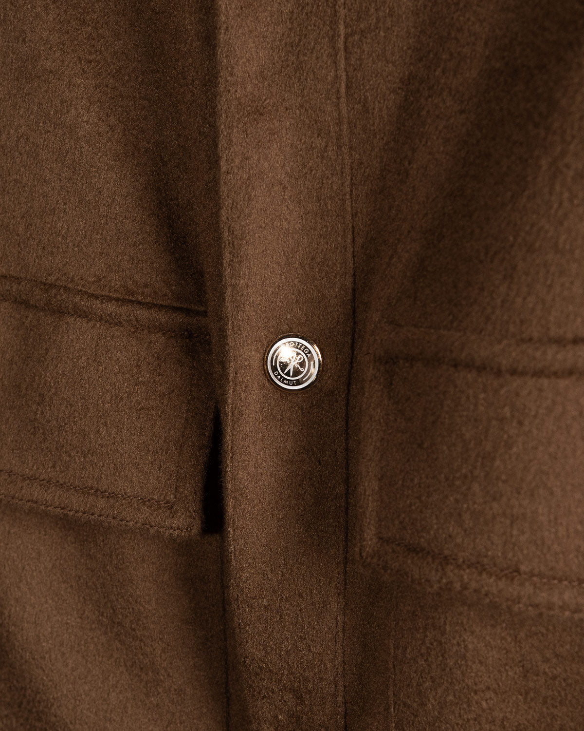 Overshirt Cashmere Marrone