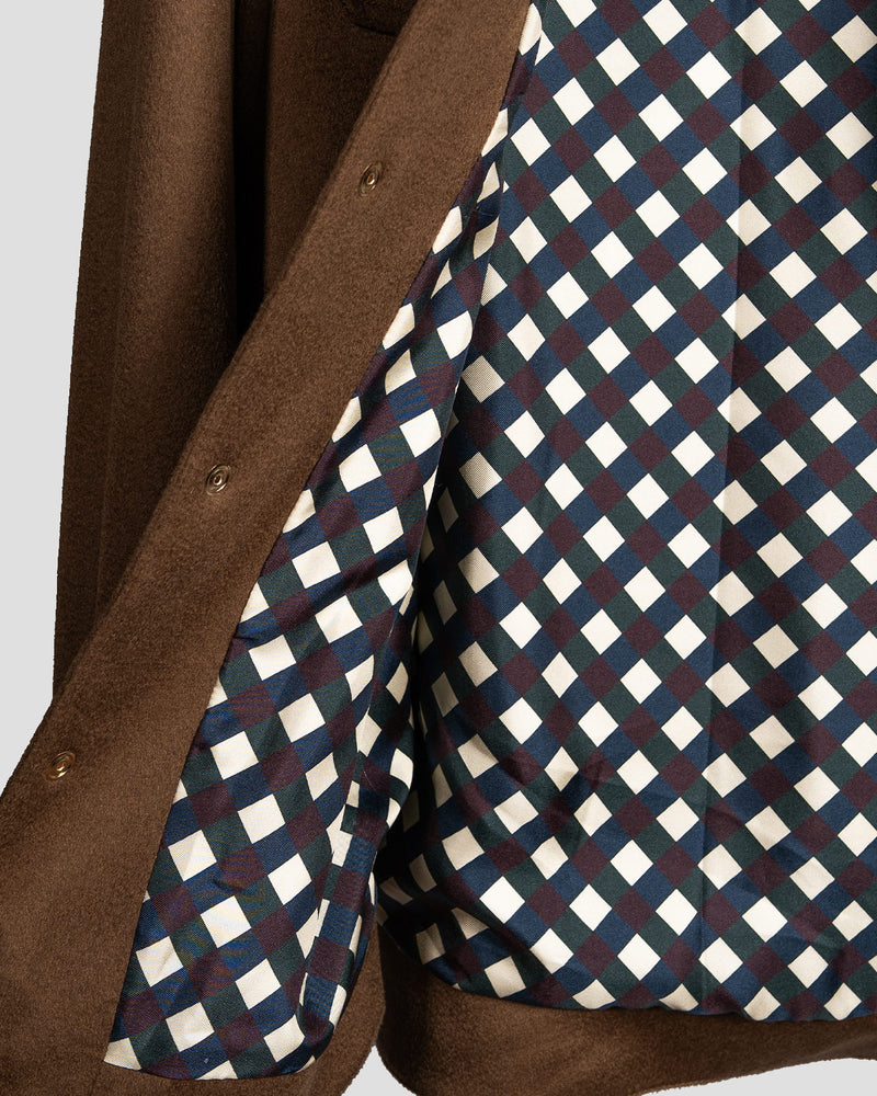 Overshirt Cashmere Marrone